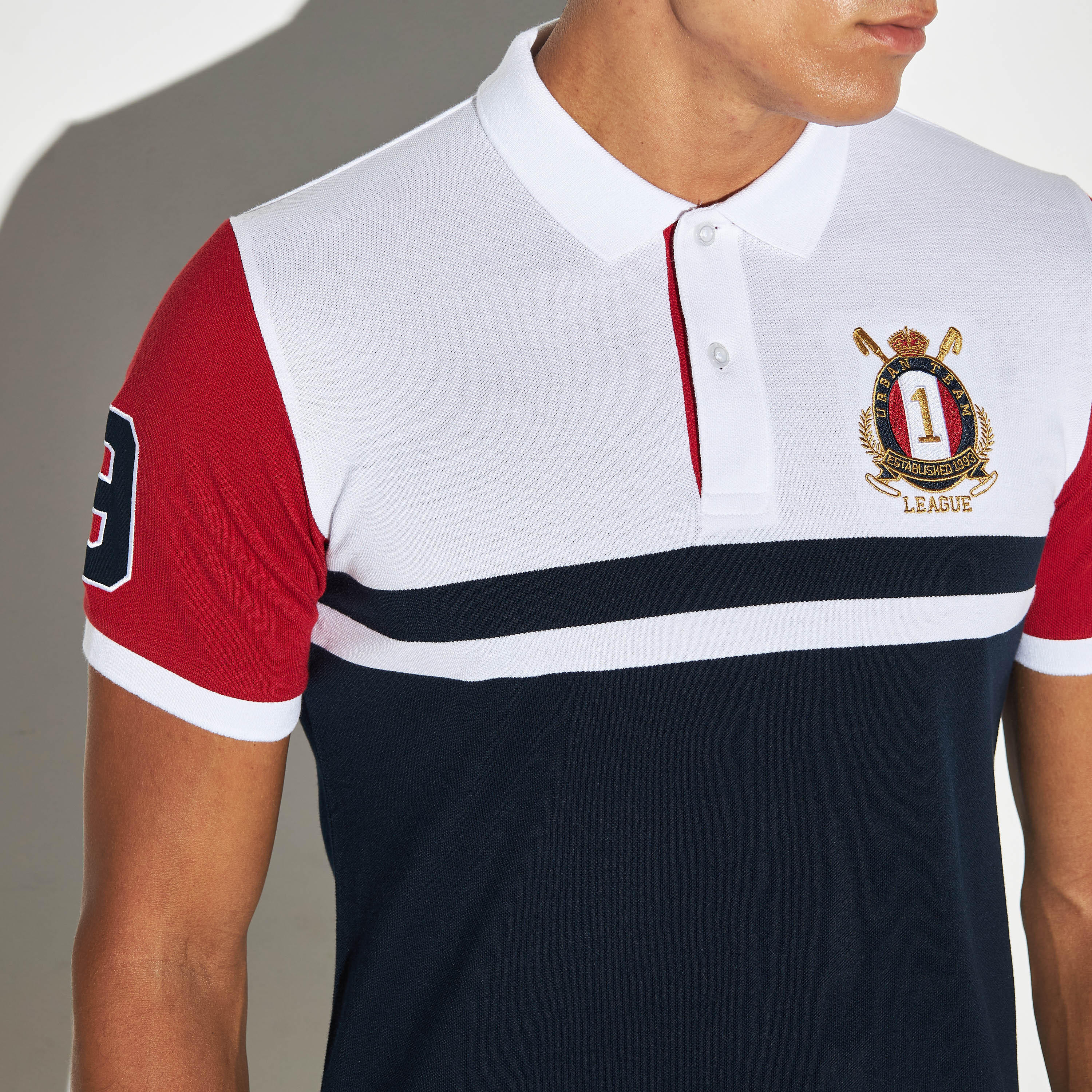 تيشيرت بولو بيكيه بقوالب ملونة وأكمام قصيرة-men-clothing-tshirtsandpolos-polos-image-4