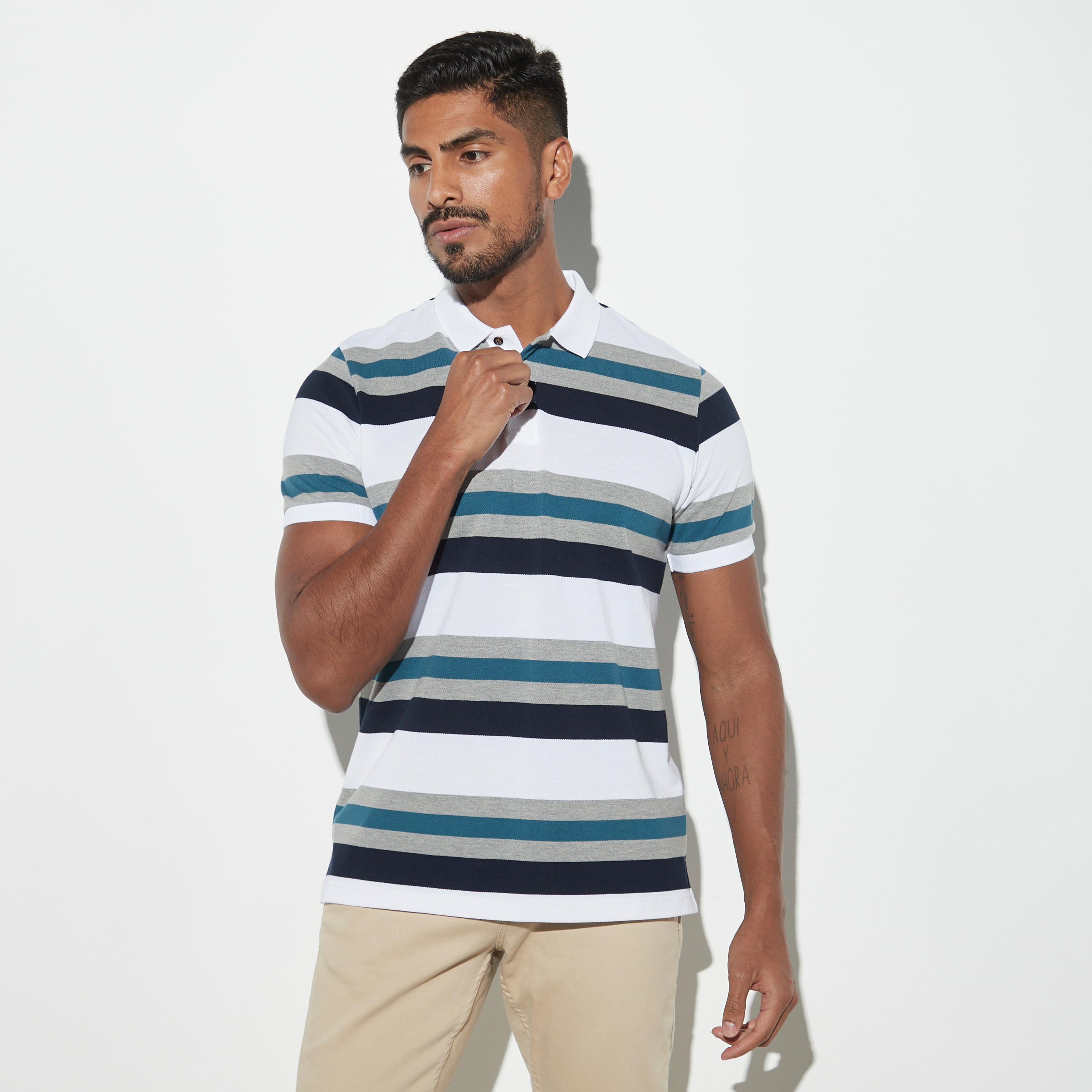 Striped Polo T-shirt-men-clothing-tshirtsandpolos-polos-image-1