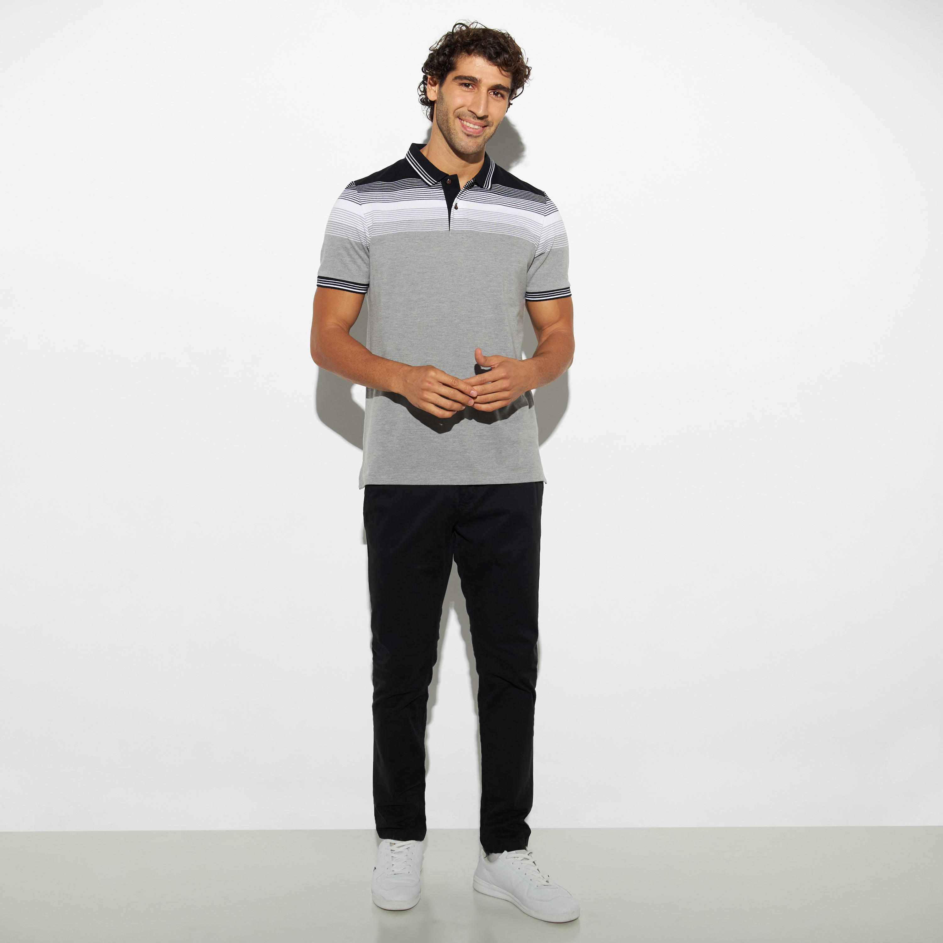 تيشيرت بولو مقلم بأكمام قصيرة-men-clothing-tshirtsandpolos-polos-image-2