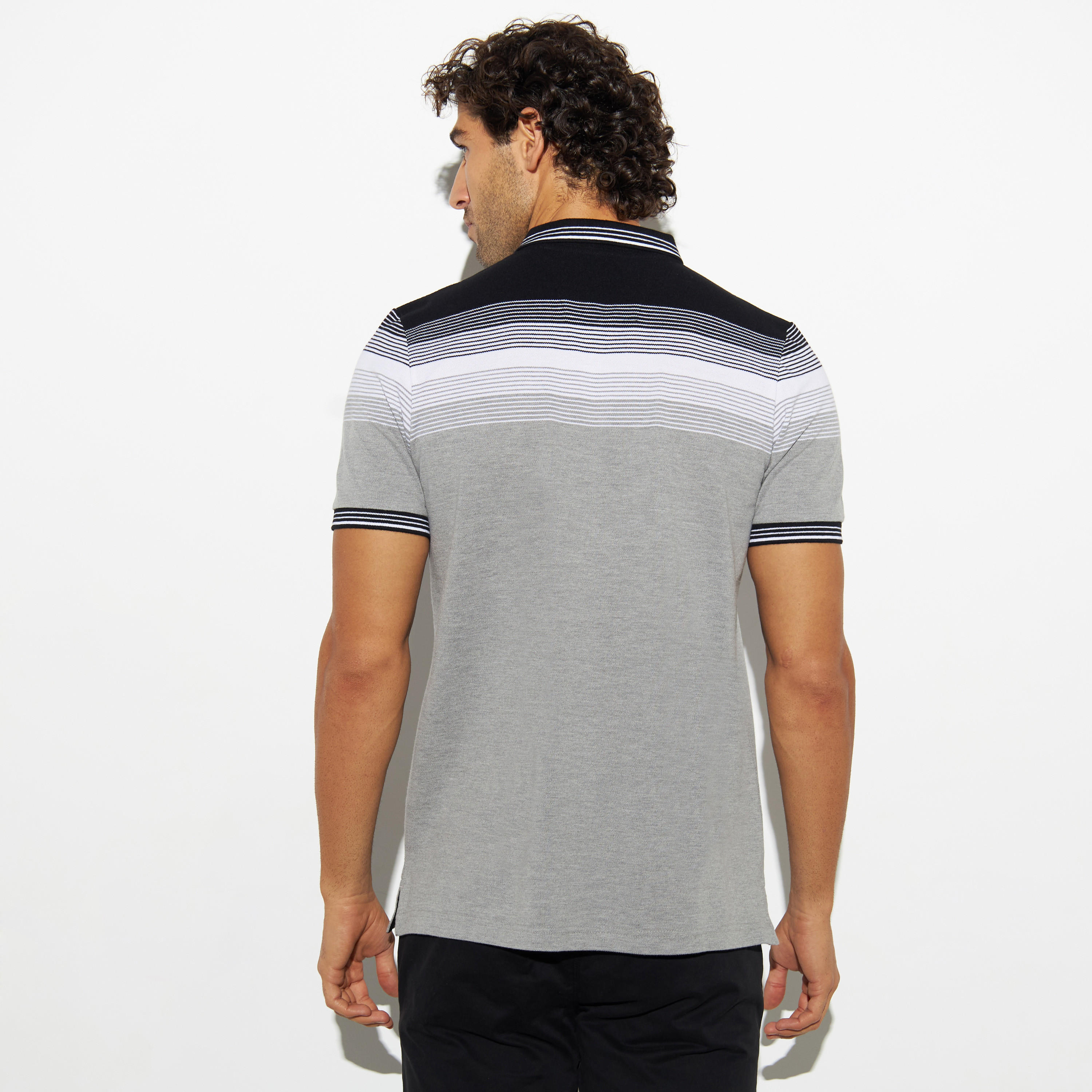 تيشيرت بولو مقلم بأكمام قصيرة-men-clothing-tshirtsandpolos-polos-image-3
