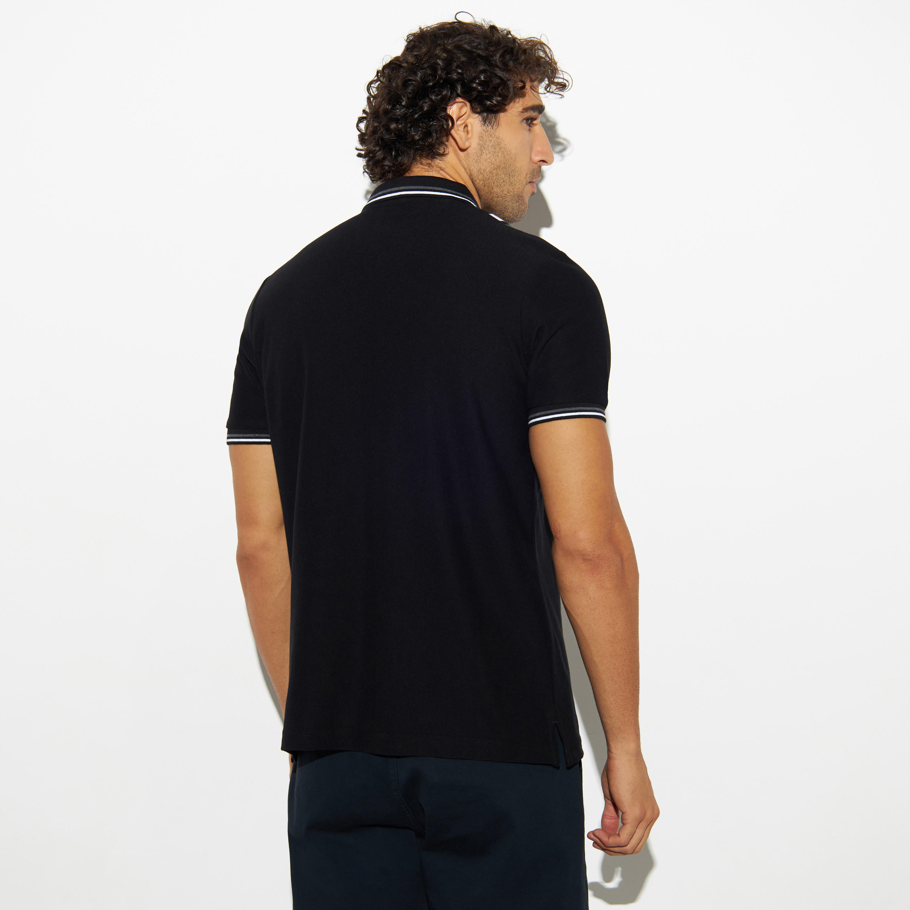 تيشيرت بولو مقلم بأكمام قصيرة-men-clothing-tshirtsandpolos-polos-image-3