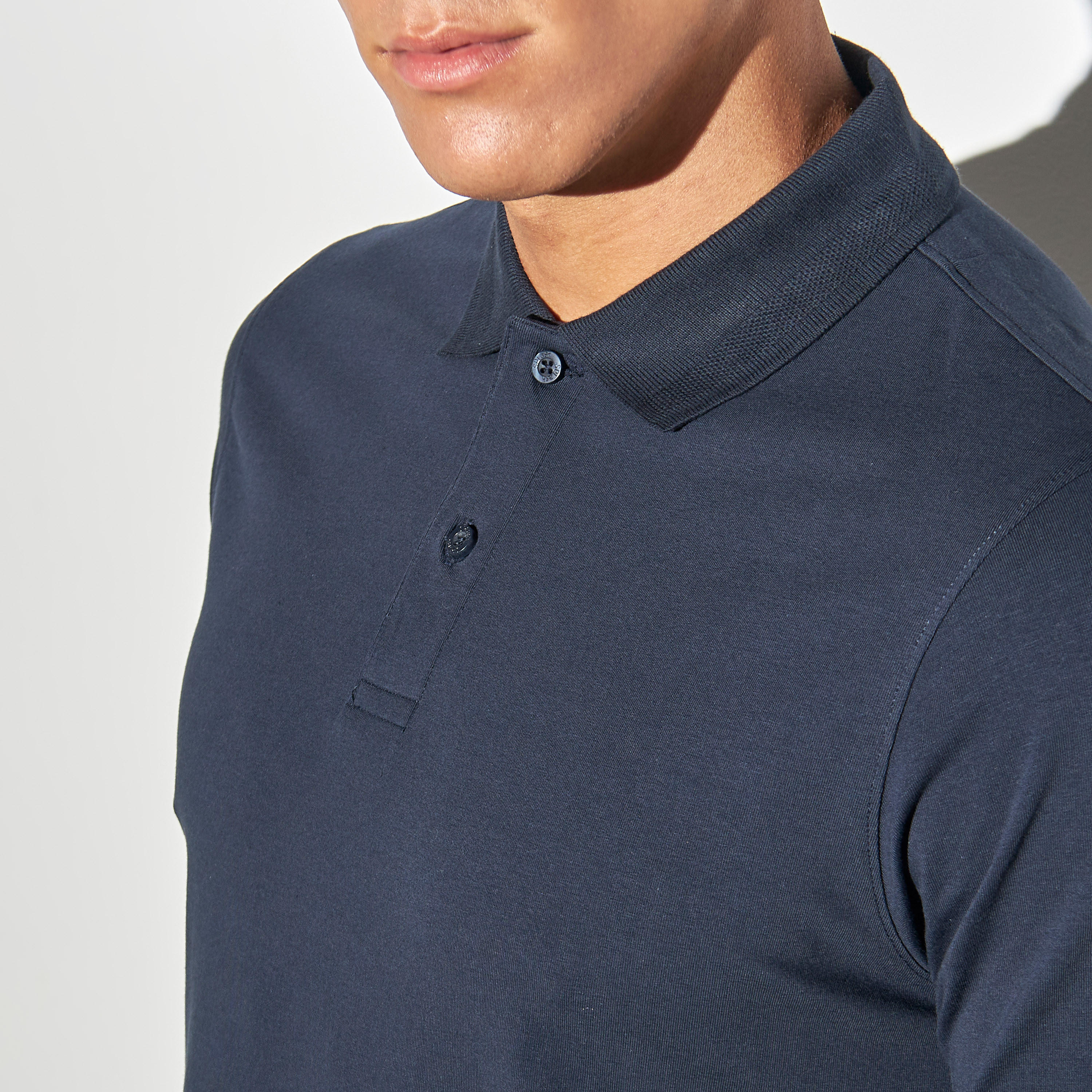 Solid Jersey Polo T-shirt with Short Sleeves-men-clothing-tshirtsandpolos-polos-image-4