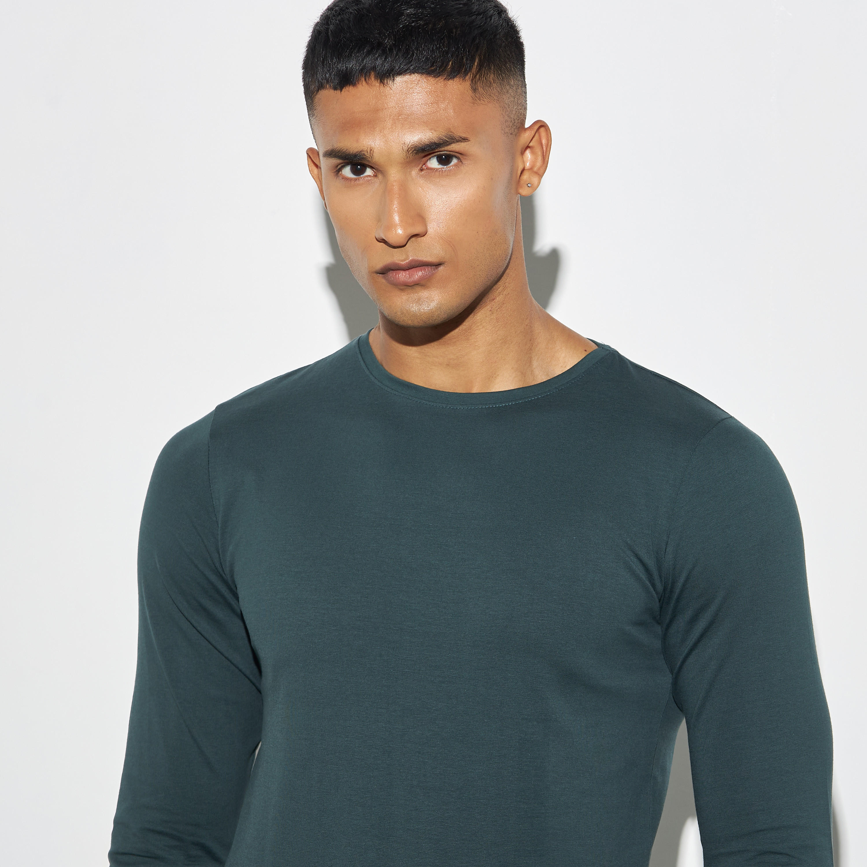 T-shirt with Crew Neck and Long Sleeves-men-clothing-tshirtsandpolos-tshirts-image-4