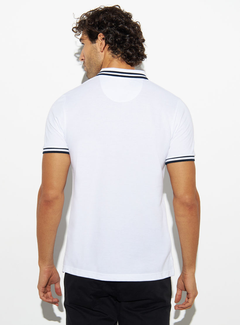Tipping Detail Polo T-shirt with Short Sleeves-men-clothing-tshirtsandpolos-polos-image-3