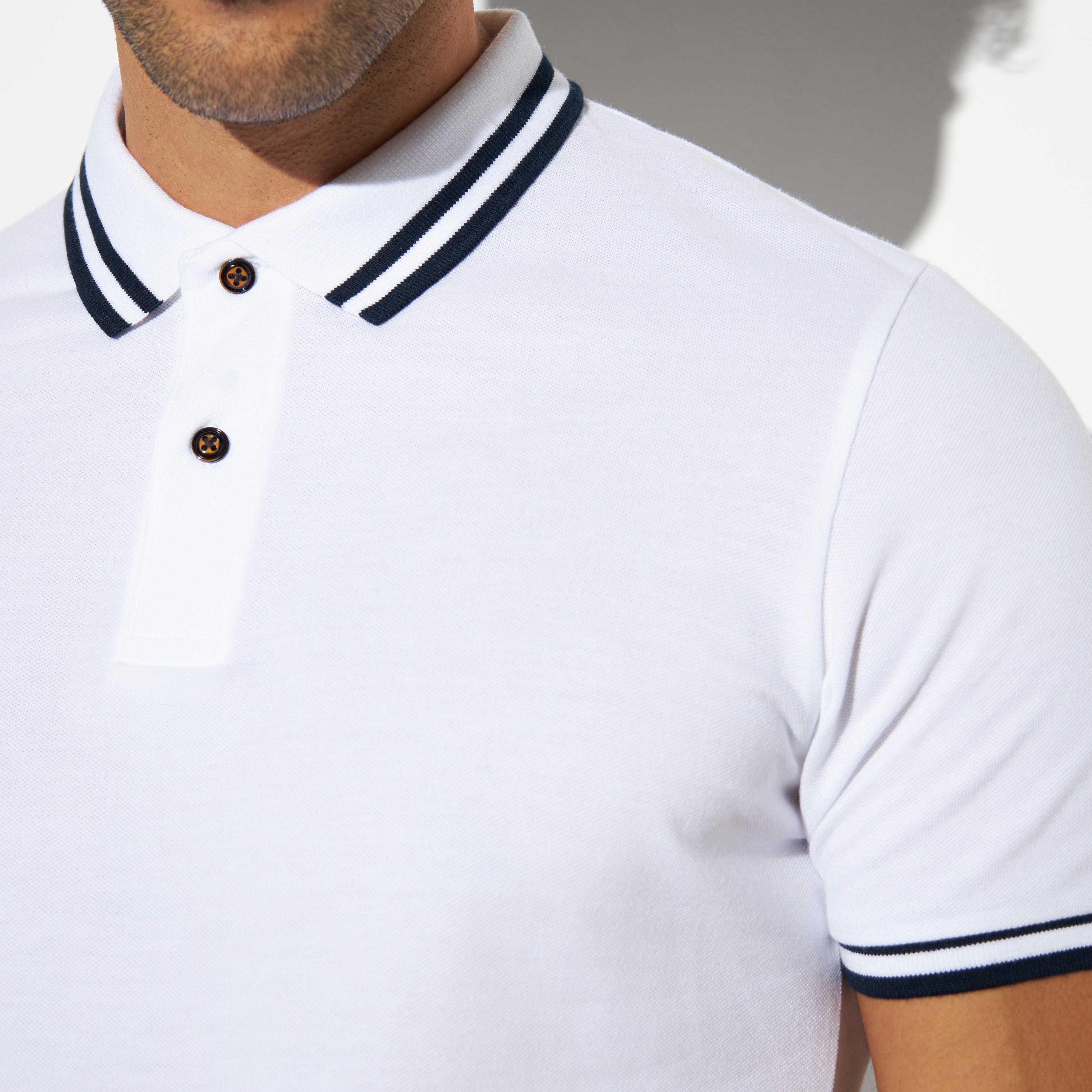 Tipping Detail Polo T-shirt with Short Sleeves-men-clothing-tshirtsandpolos-polos-image-4
