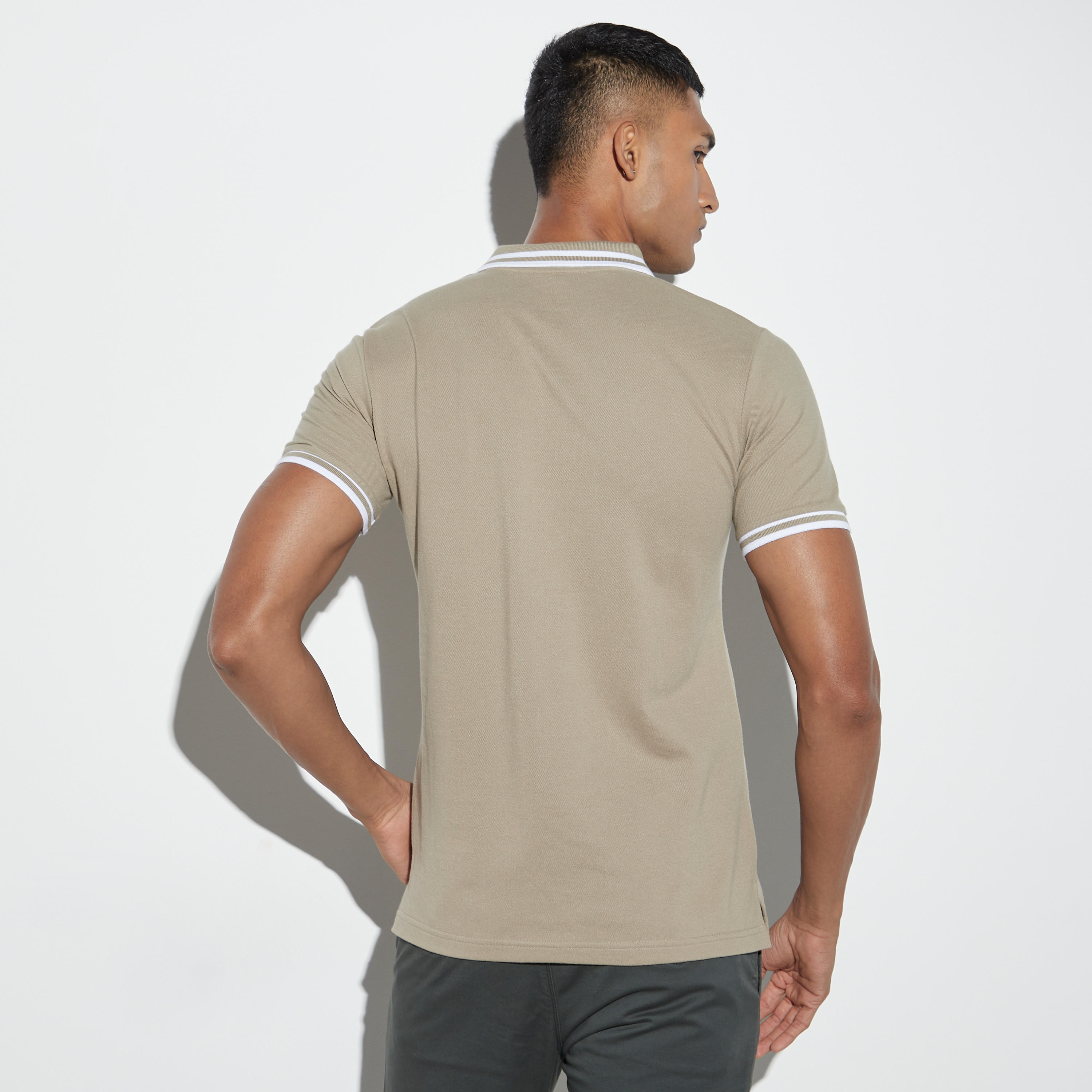 Solid Polo T-shirt with Short Sleeves-men-clothing-tshirtsandpolos-polos-image-3