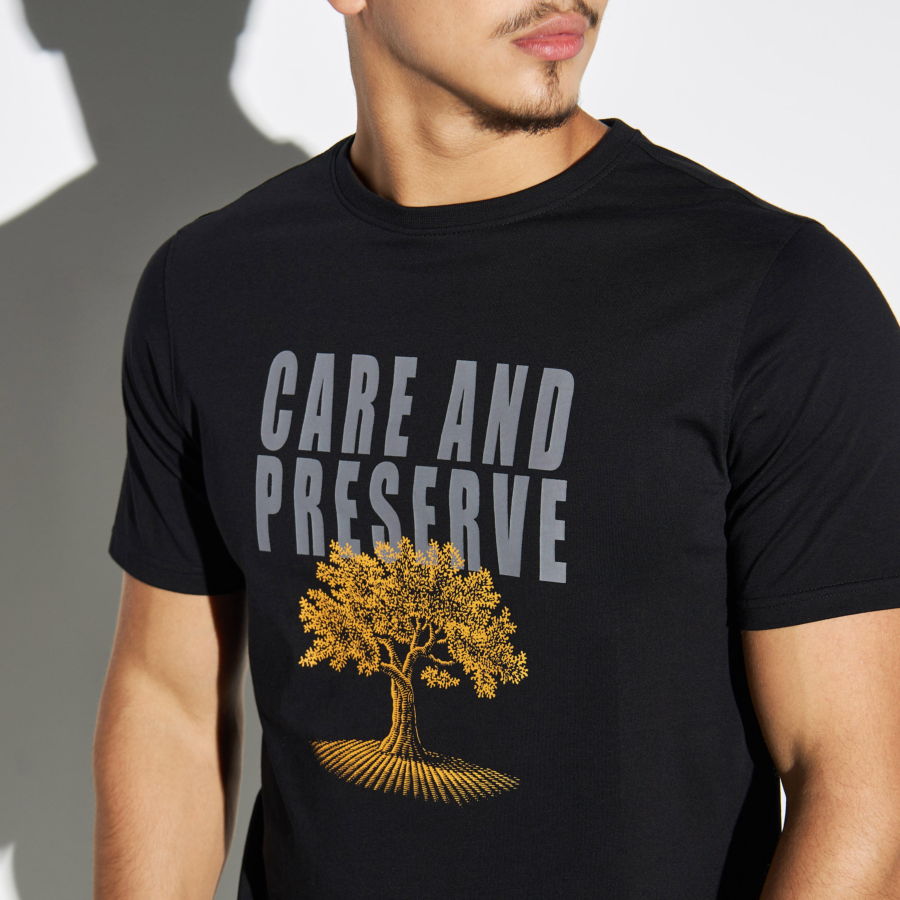 Slogan Print T-shirt with Crew Neck and Short Sleeves-men-clothing-tshirtsandpolos-tshirts-image-4