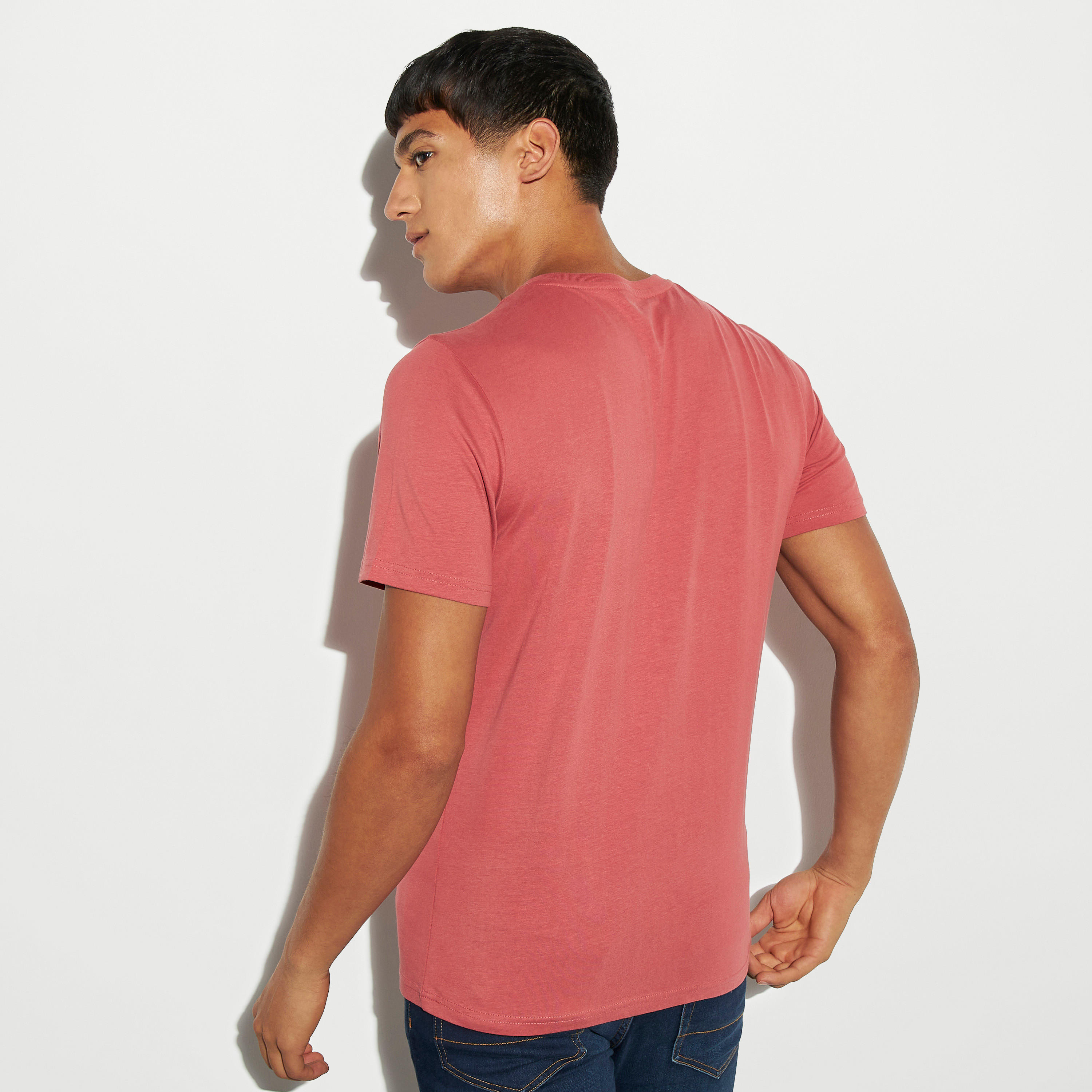 Typographic Print Crew Neck T-shirt-men-clothing-tshirtsandpolos-tshirts-image-3