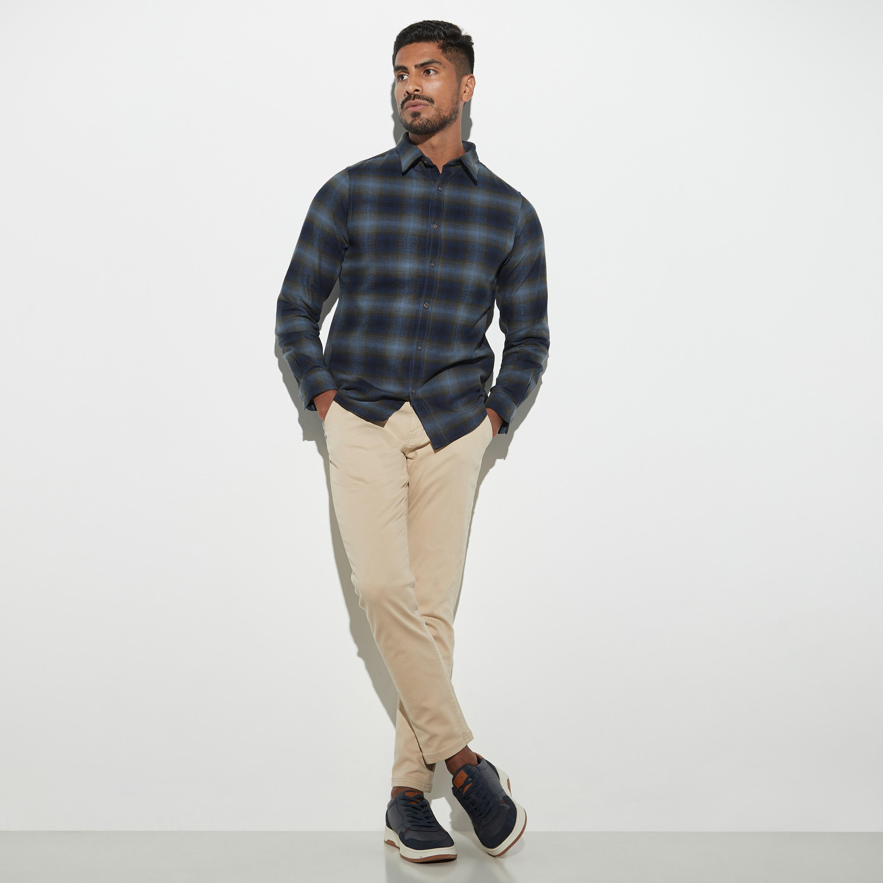 قميص كاروهات بأكمام طويلة-men-clothing-shirts-image-2