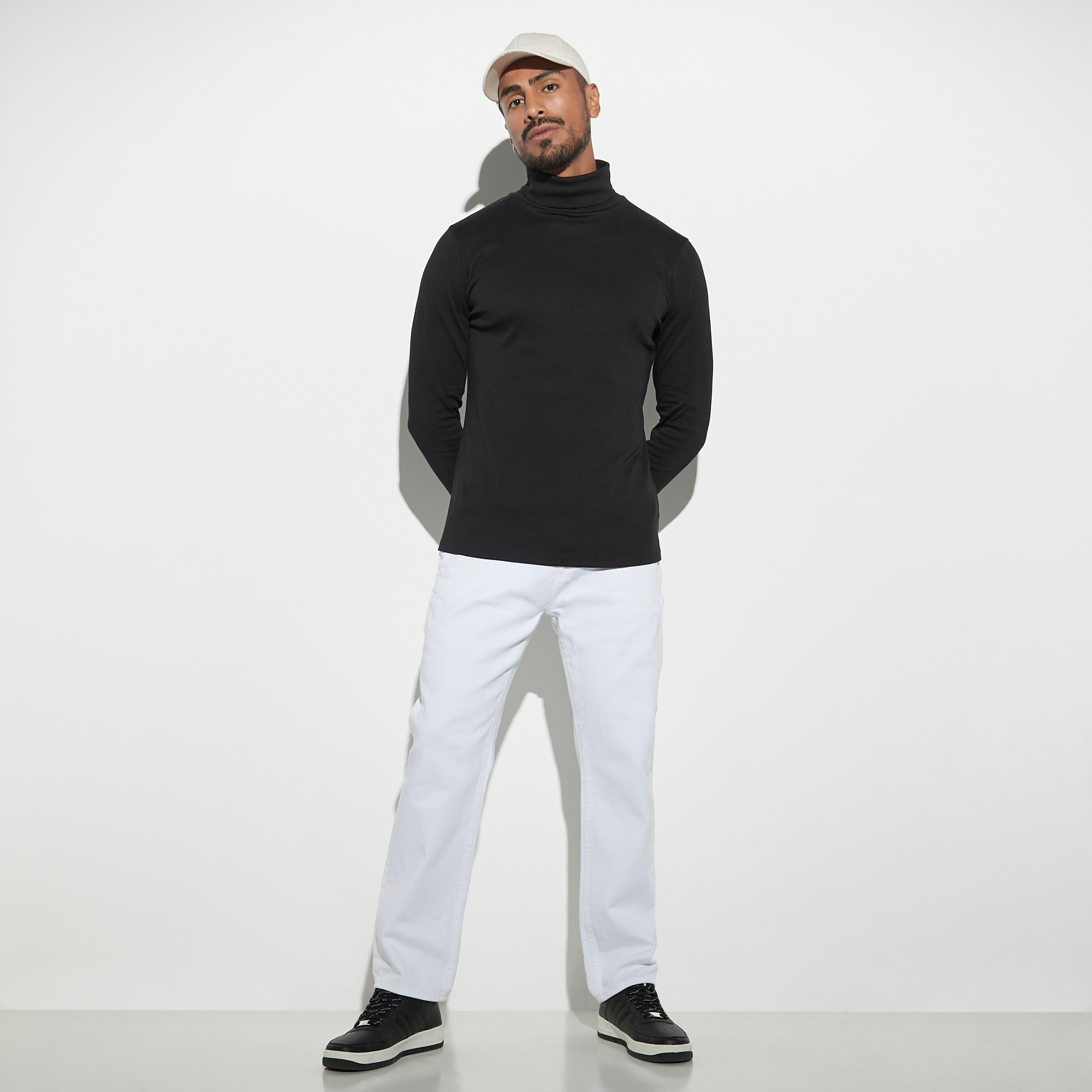 Turtle Neck T-shirt with Long Sleeves-men-clothing-tshirtsandpolos-tshirts-image-2
