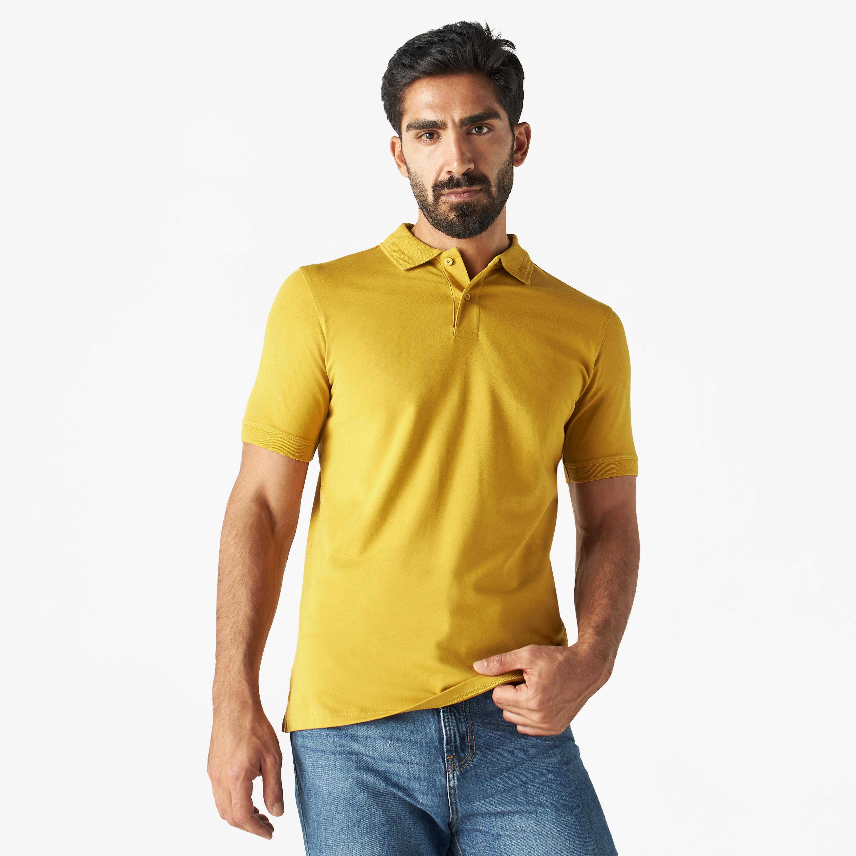 Polo T-shirt with Short Sleeves-men-clothing-tshirtsandpolos-polos-image-1