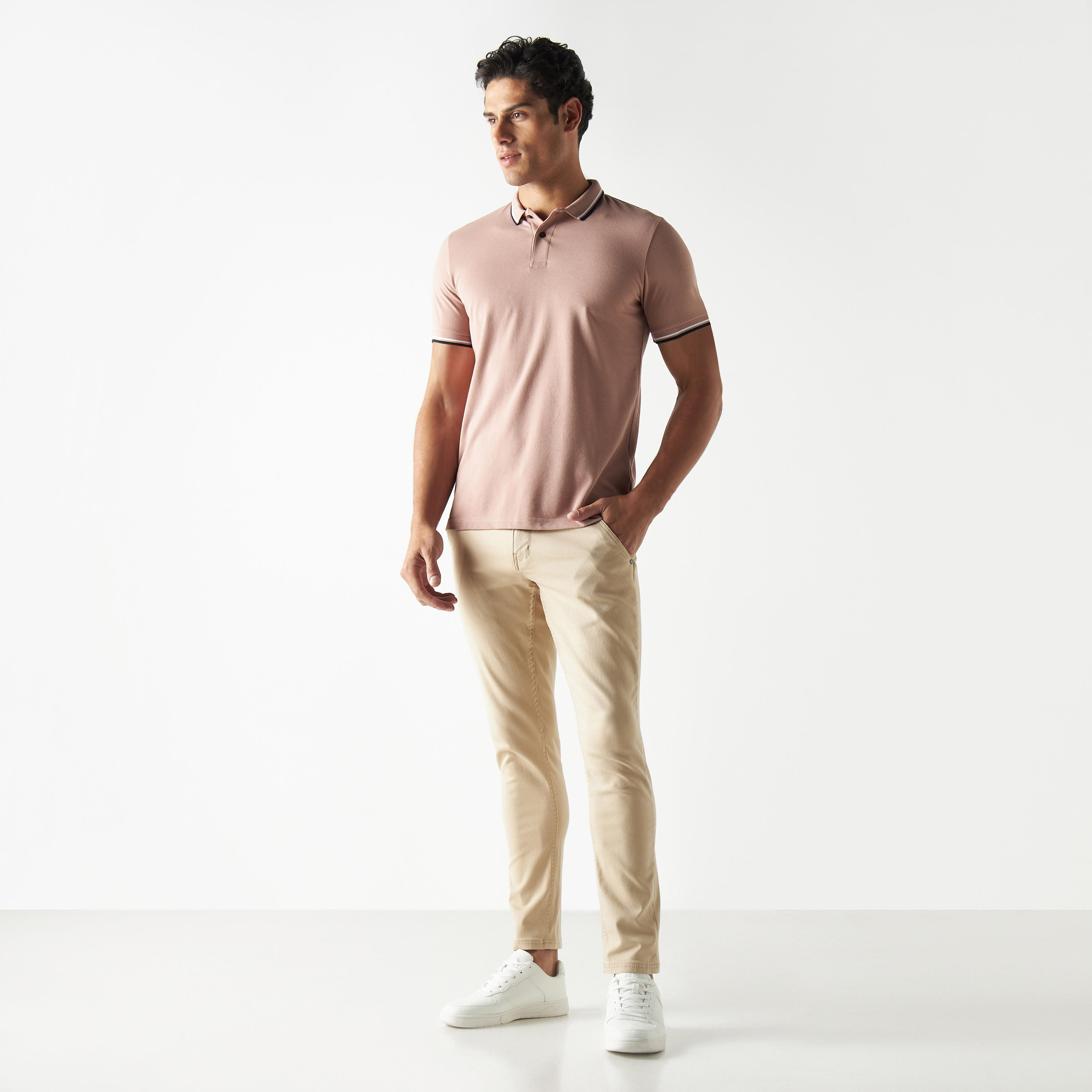 Polo T-shirt with Short Sleeves-men-clothing-tshirtsandpolos-polos-image-1