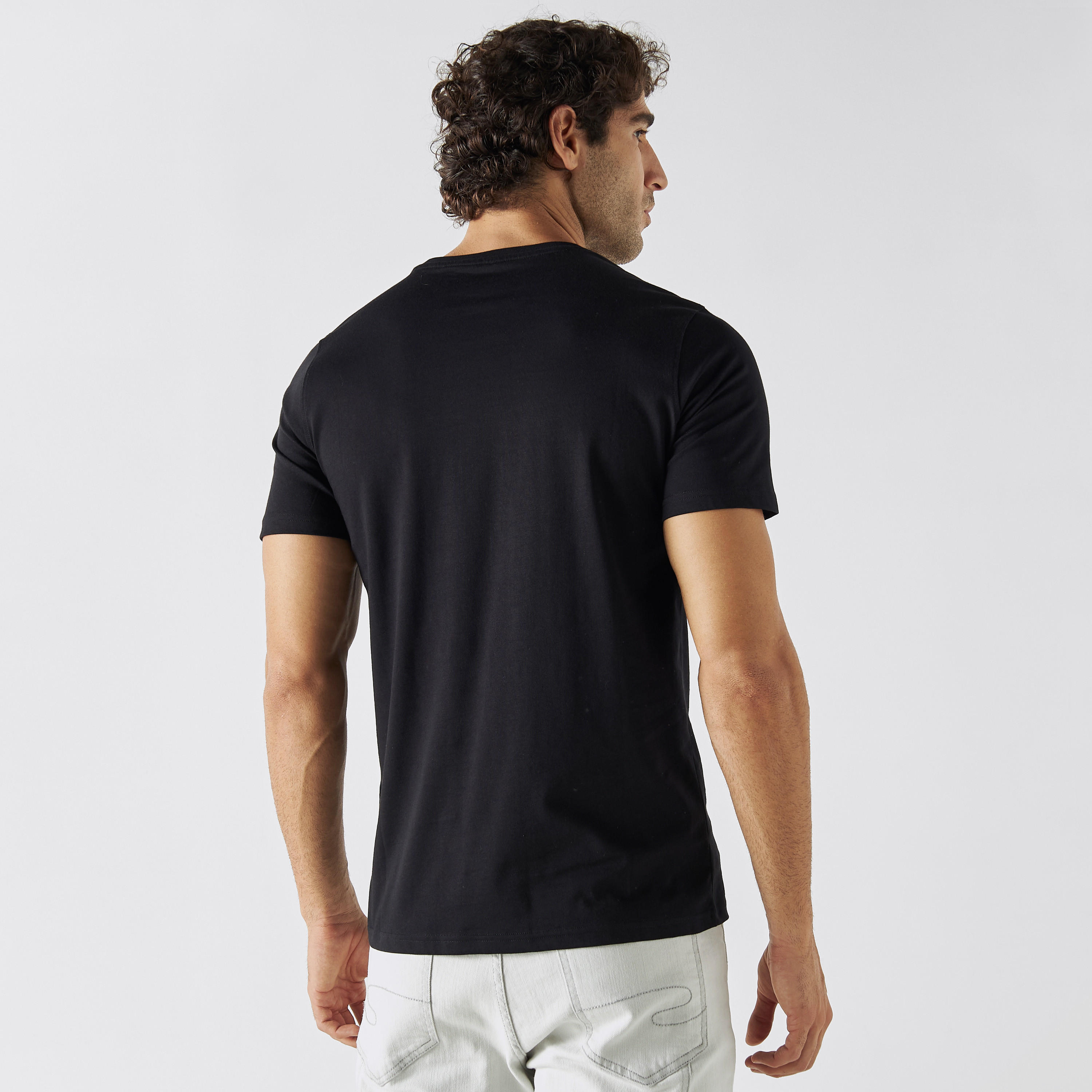 Printed Crew Neck T-shirt with Short Sleeves-men-clothing-tshirtsandpolos-tshirts-image-3