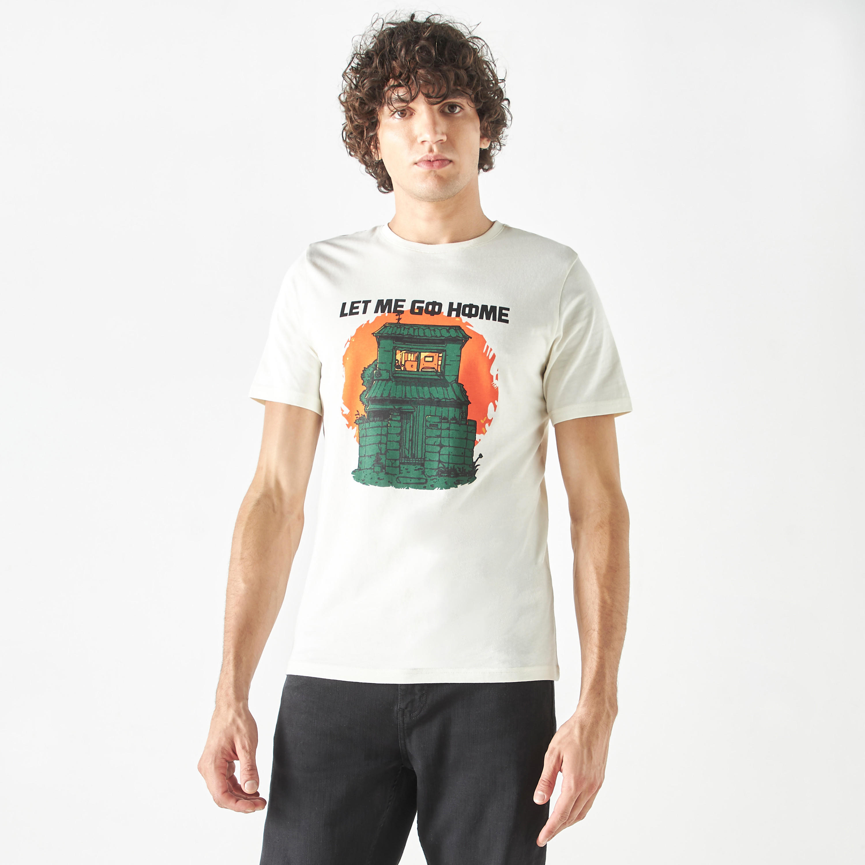 تيشيرت بياقة ضيقة وأكمام قصيرة وطبعات-men-clothing-tshirtsandpolos-tshirts-image-1