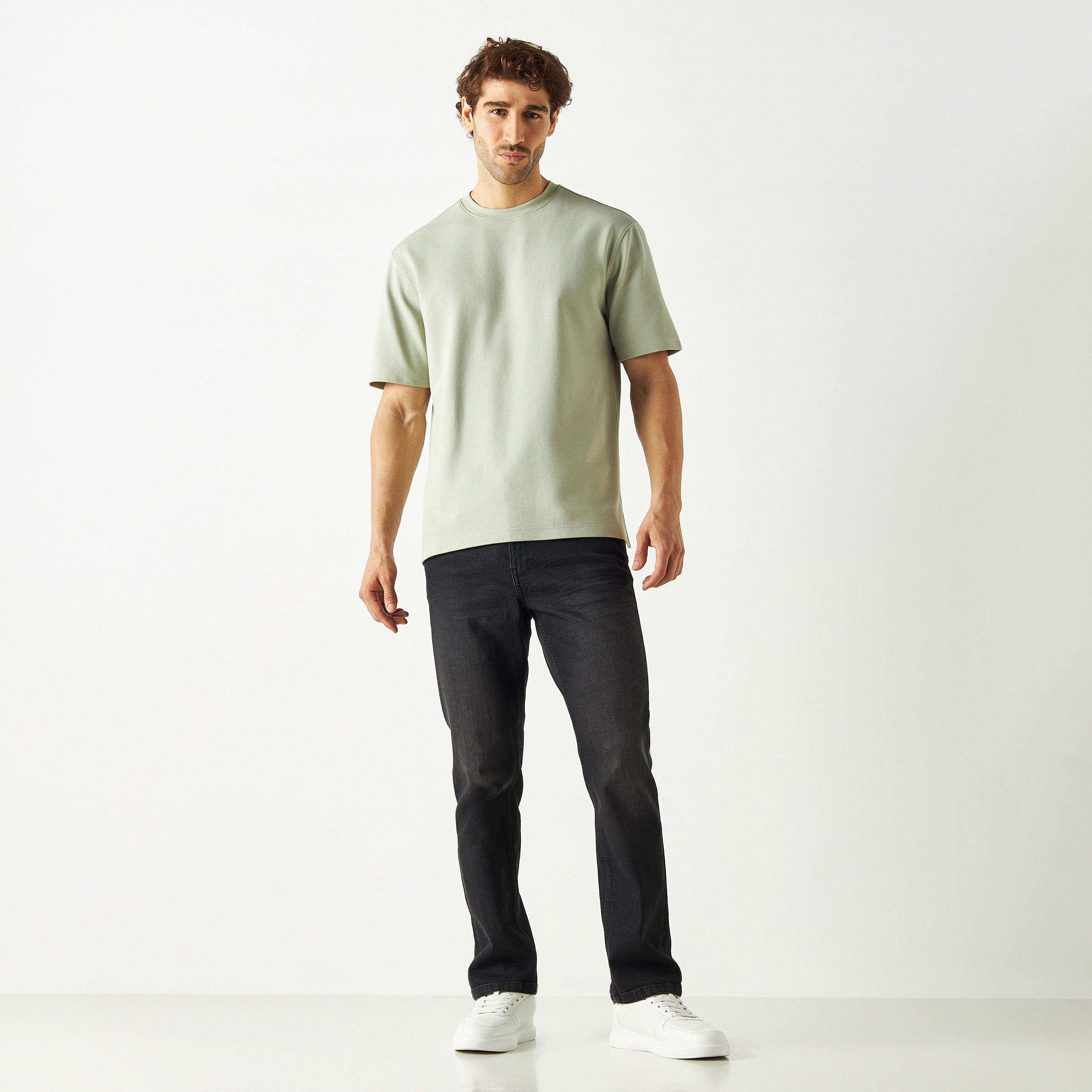 Textured Crew Neck T-shirt with Short Sleeves-men-clothing-tshirtsandpolos-tshirts-image-23