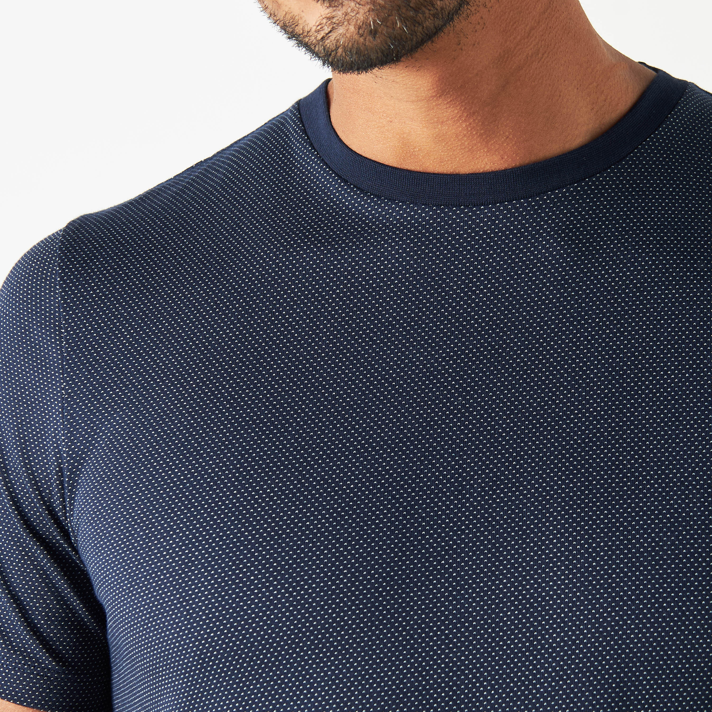 تيشيرت بارز الملمس بياقة ضيّقة وأكمام قصيرة-men-clothing-tshirtsandpolos-tshirts-image-20