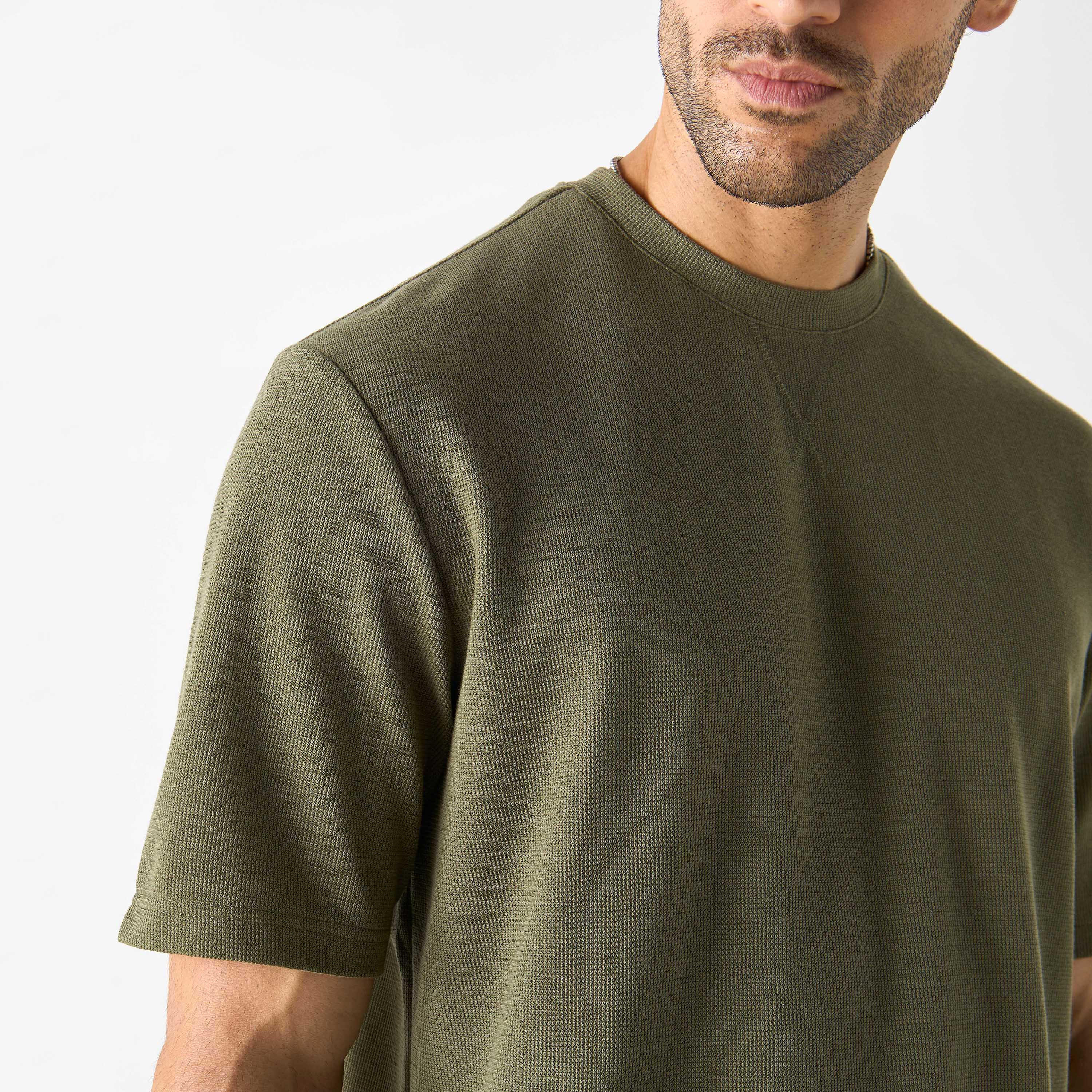 Textured Crew Neck T-shirt with Short Sleeves-men-clothing-tshirtsandpolos-tshirts-image-16