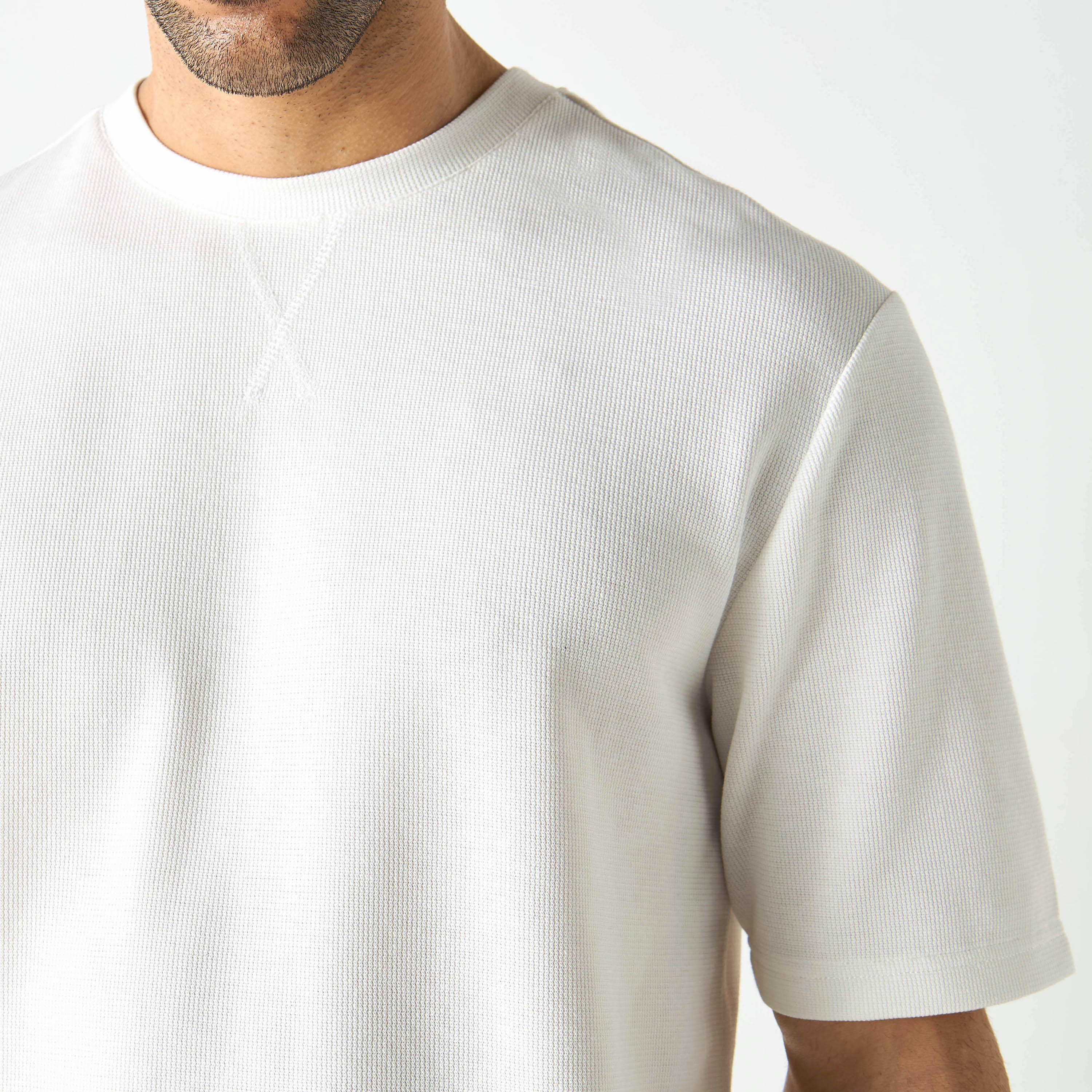 Textured Crew Neck T-shirt with Short Sleeves-men-clothing-tshirtsandpolos-tshirts-image-24