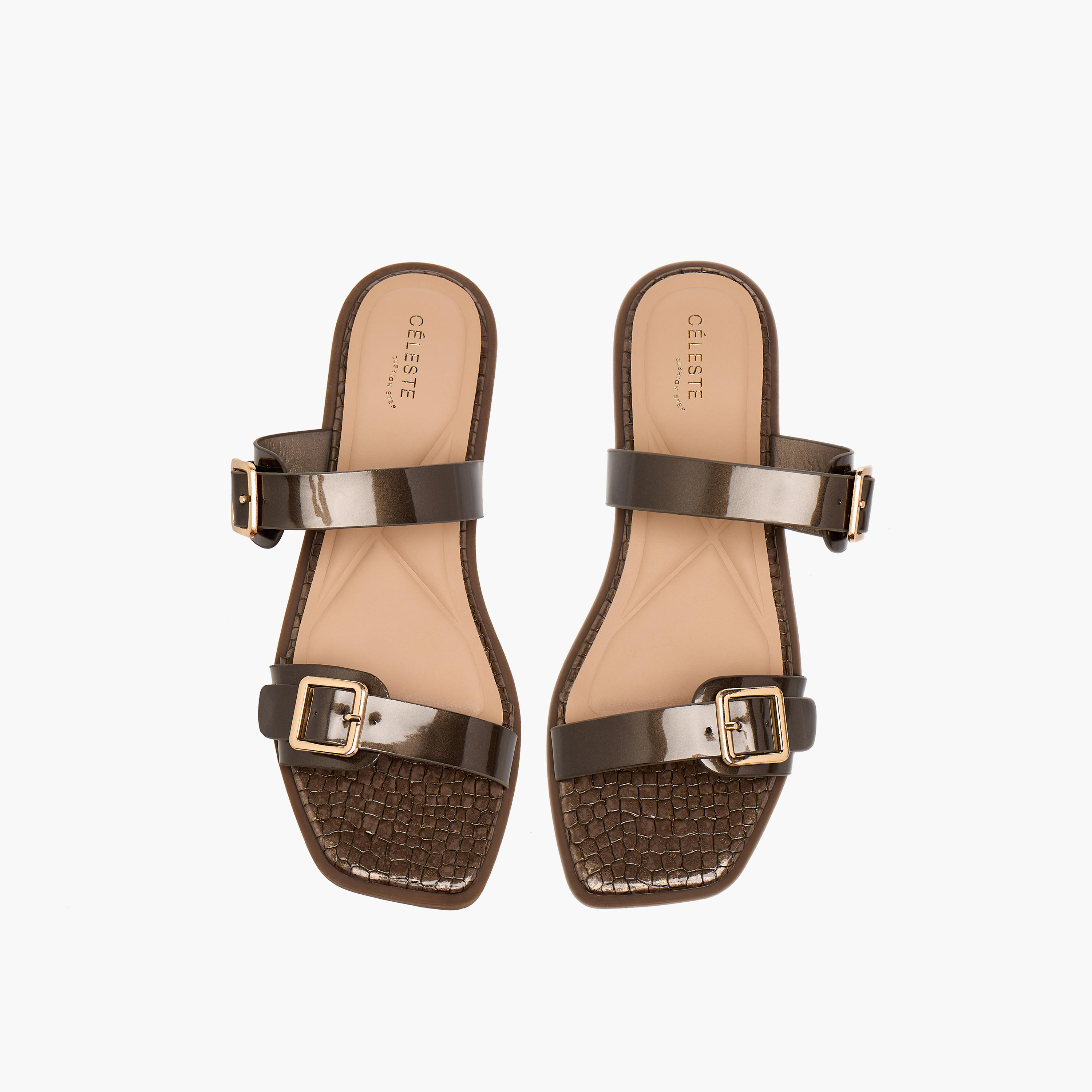 Celeste Women Textured Flat Sandals-women-shoes-flats-sandals-image-1