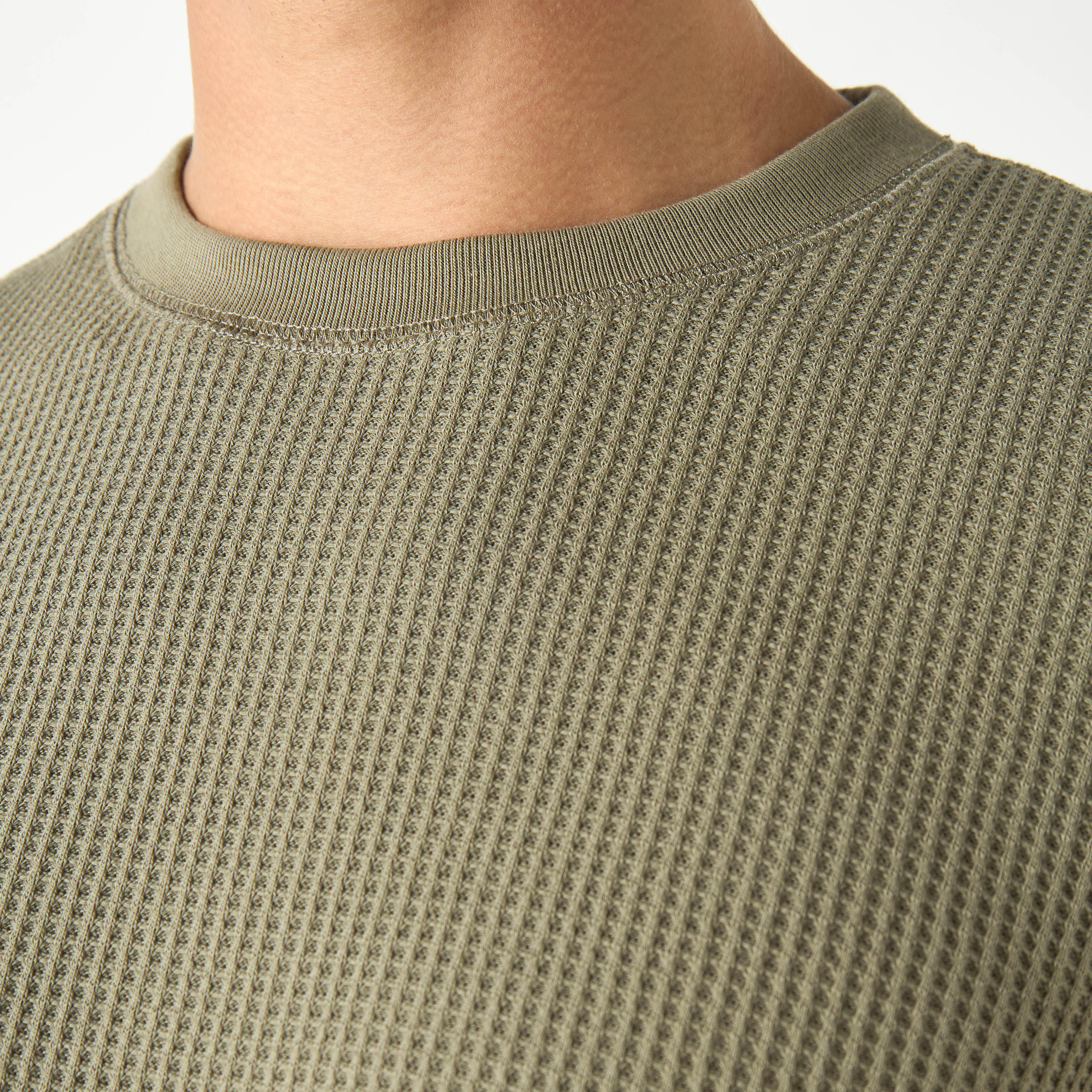 Ribbed T-shirt with Crew Neck and Long Sleeves-men-clothing-tshirtsandpolos-tshirts-image-8