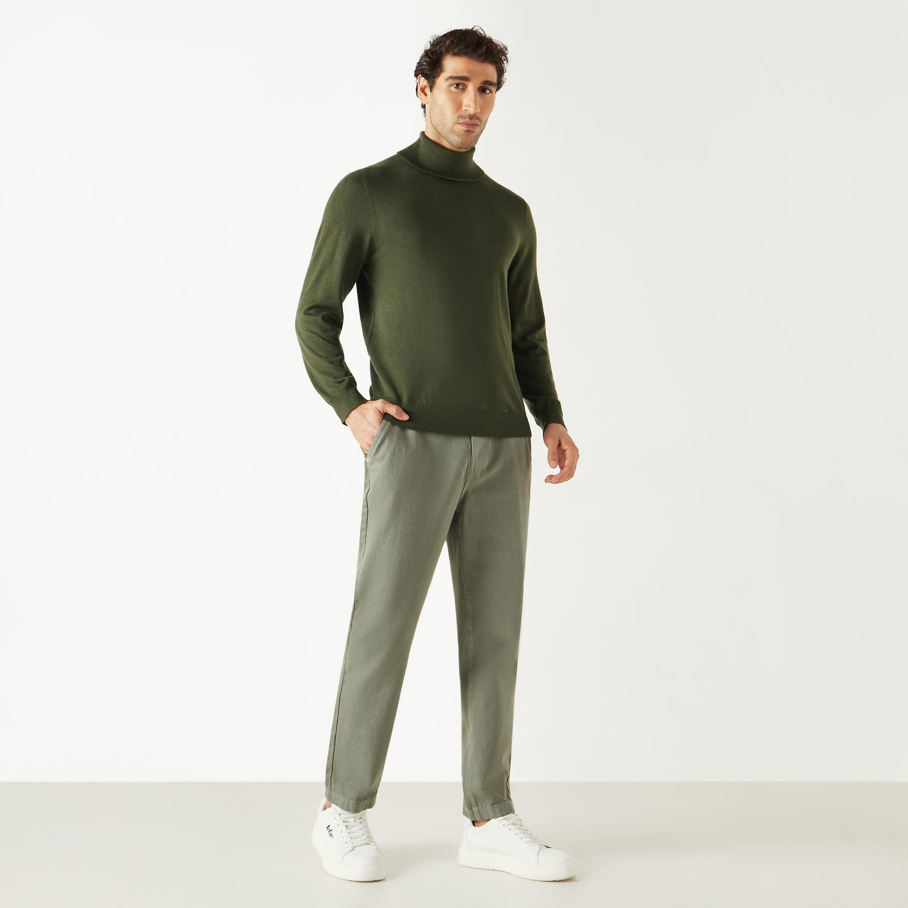 كنزة سادة بياقة عالية وأكمام طويلة-men-clothing-sweatersandpullovers-image-14
