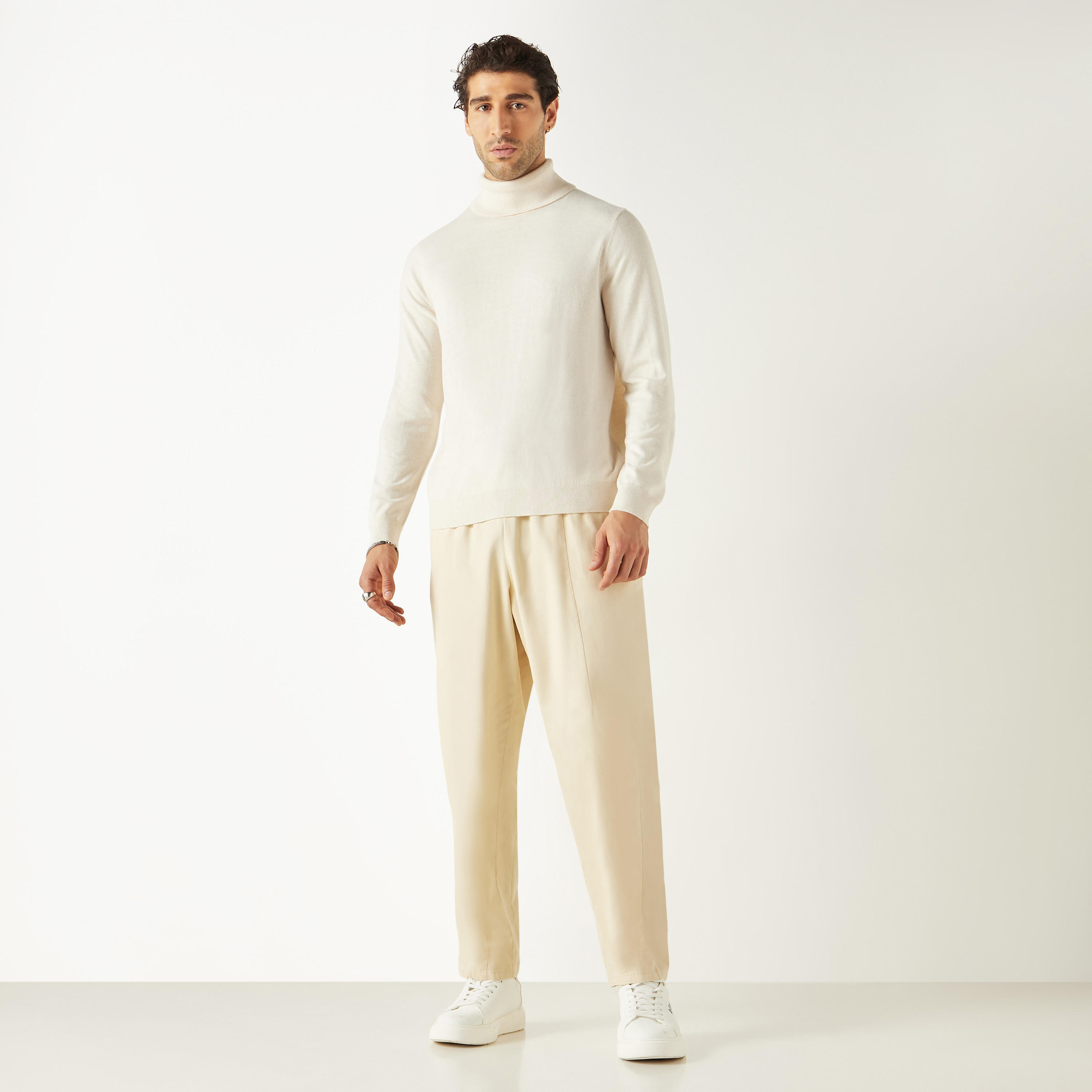 كنزة سادة بياقة عالية وأكمام طويلة-men-clothing-sweatersandpullovers-image-6