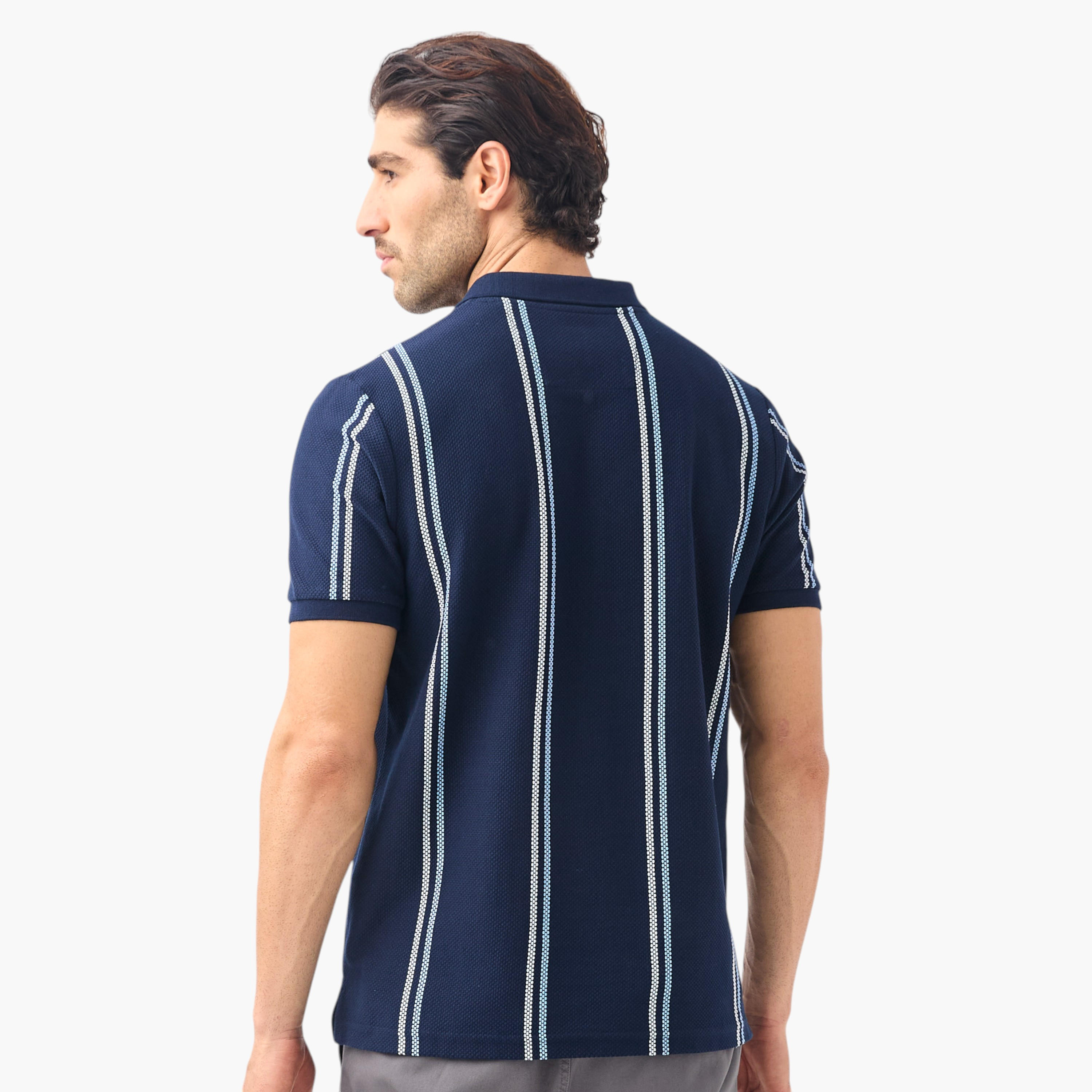 تيشيرت بولو مقلم بأكمام قصيرة-men-clothing-tshirtsandpolos-polos-image-3