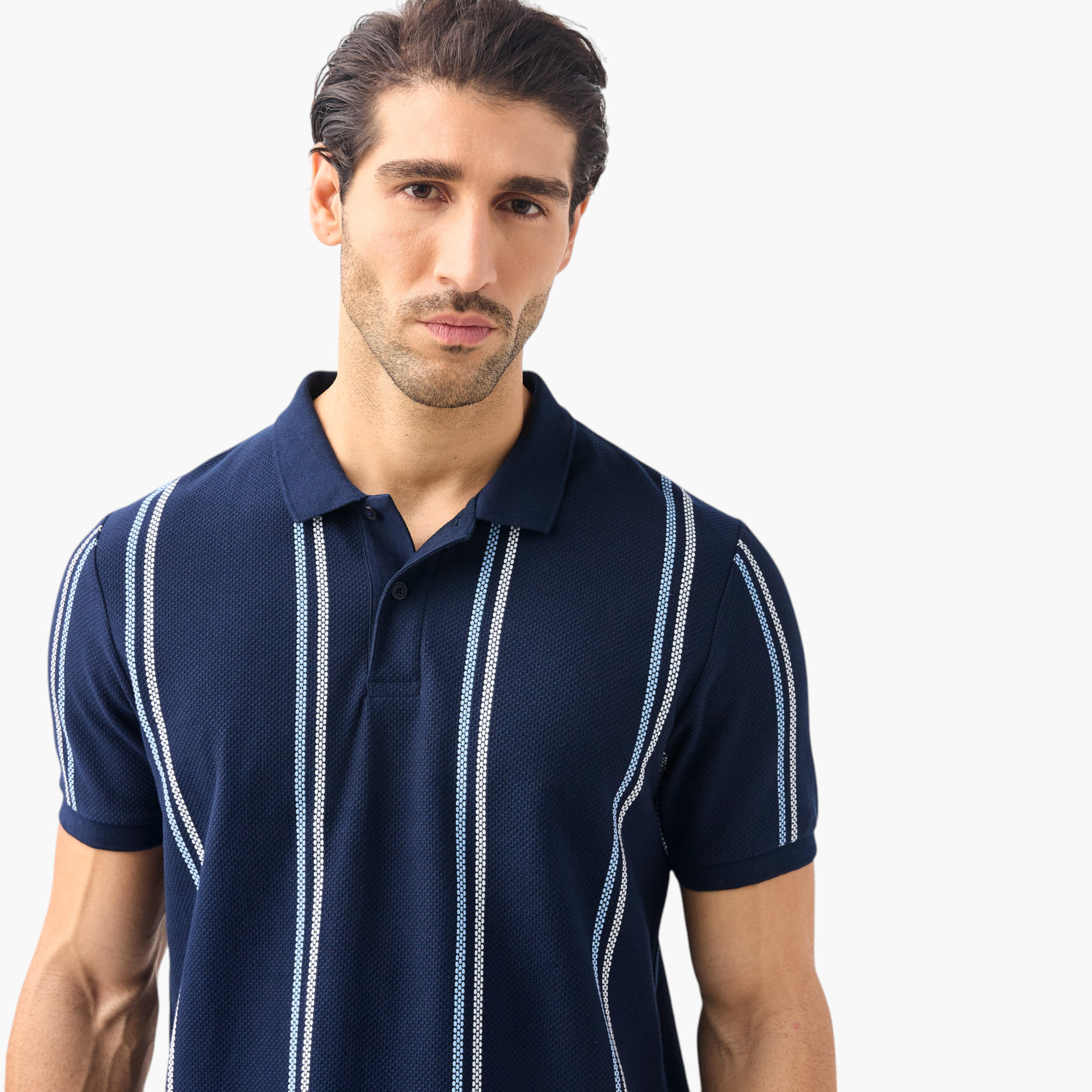 تيشيرت بولو مقلم بأكمام قصيرة-men-clothing-tshirtsandpolos-polos-image-4