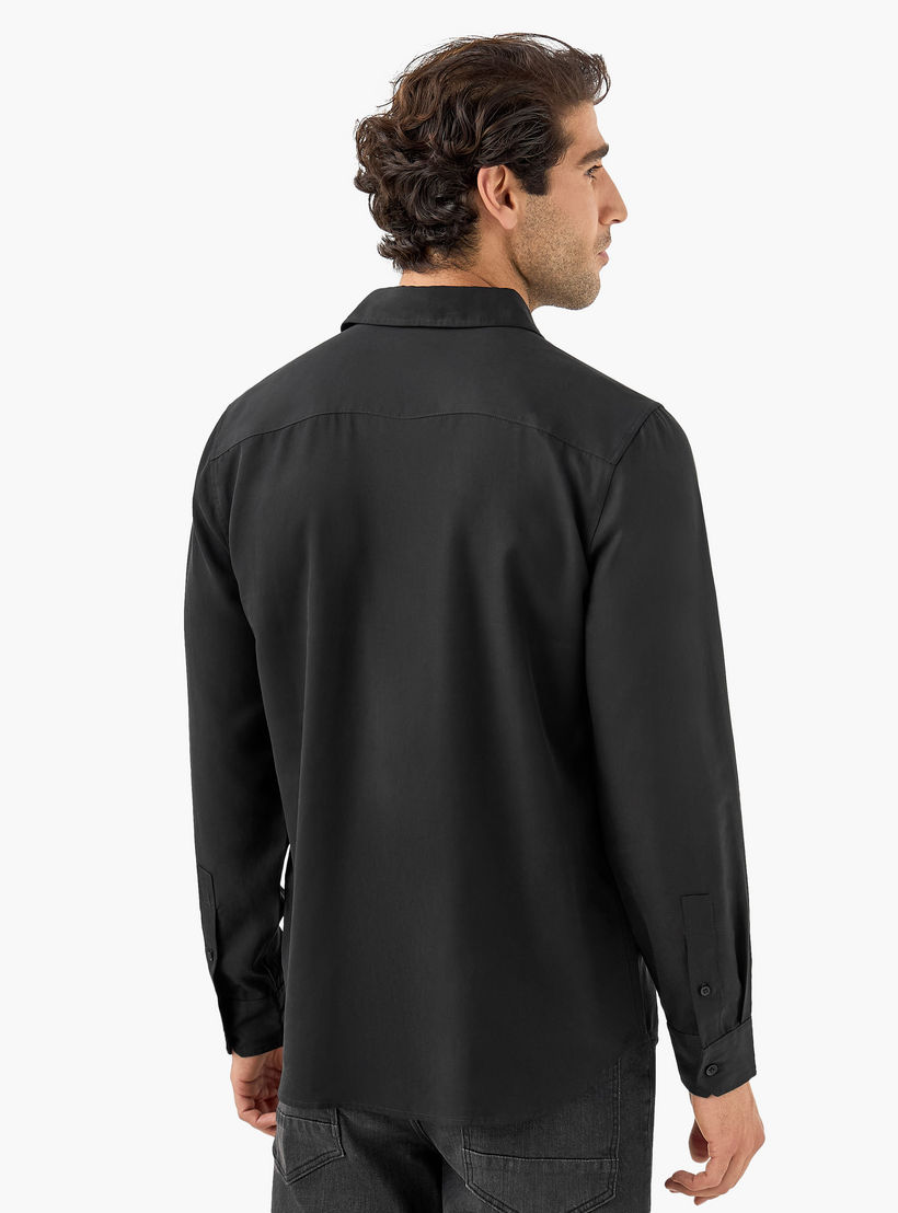 قميص بأكمام طويلة وقصة عادية-men-clothing-shirts-image-3