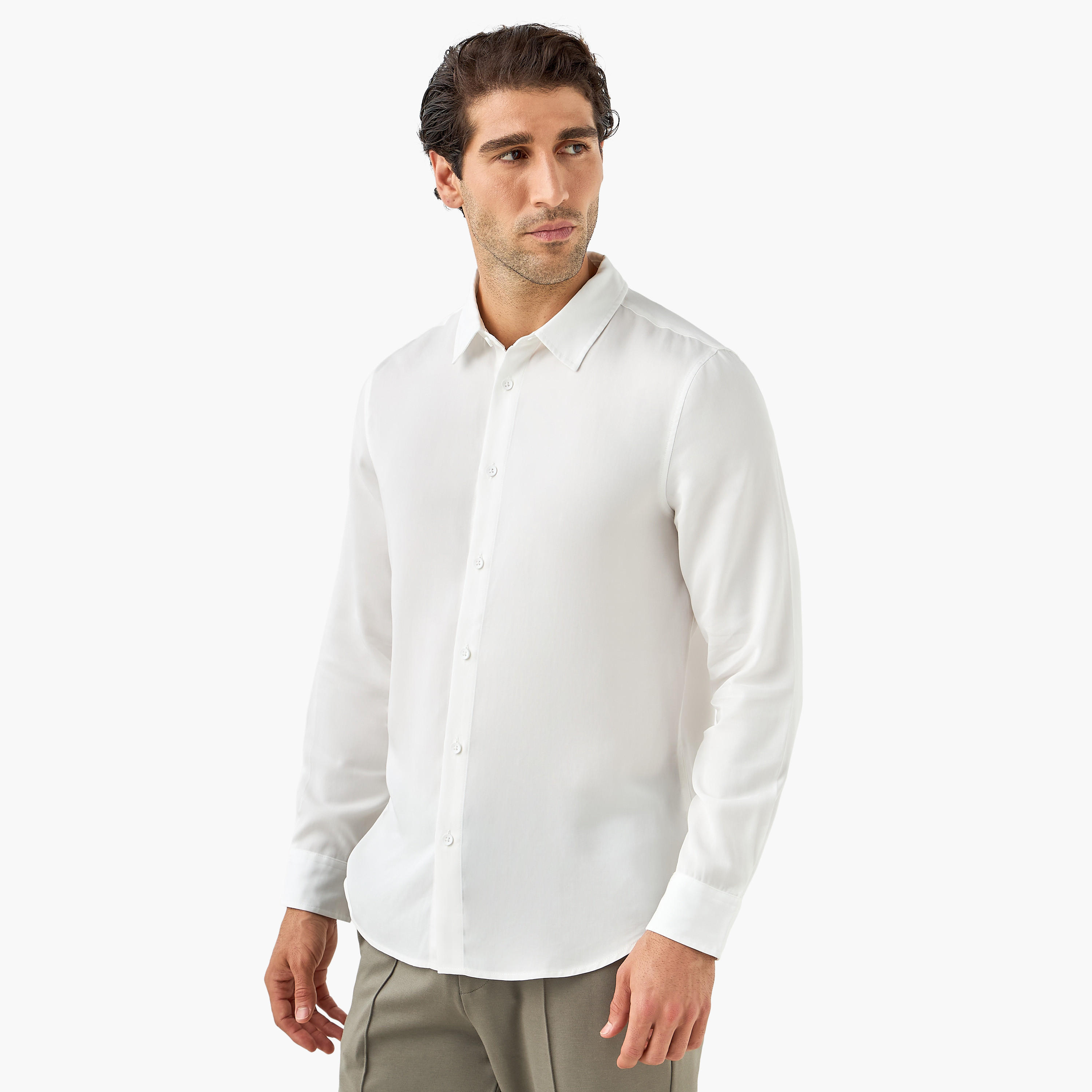 قميص بأكمام طويلة وقصة عادية-men-clothing-shirts-image-1