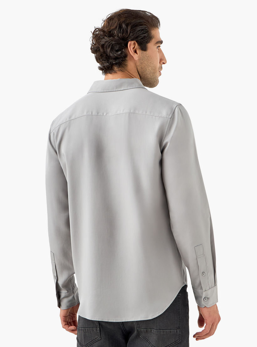 قميص بأكمام طويلة وقصة عادية-men-clothing-shirts-image-3