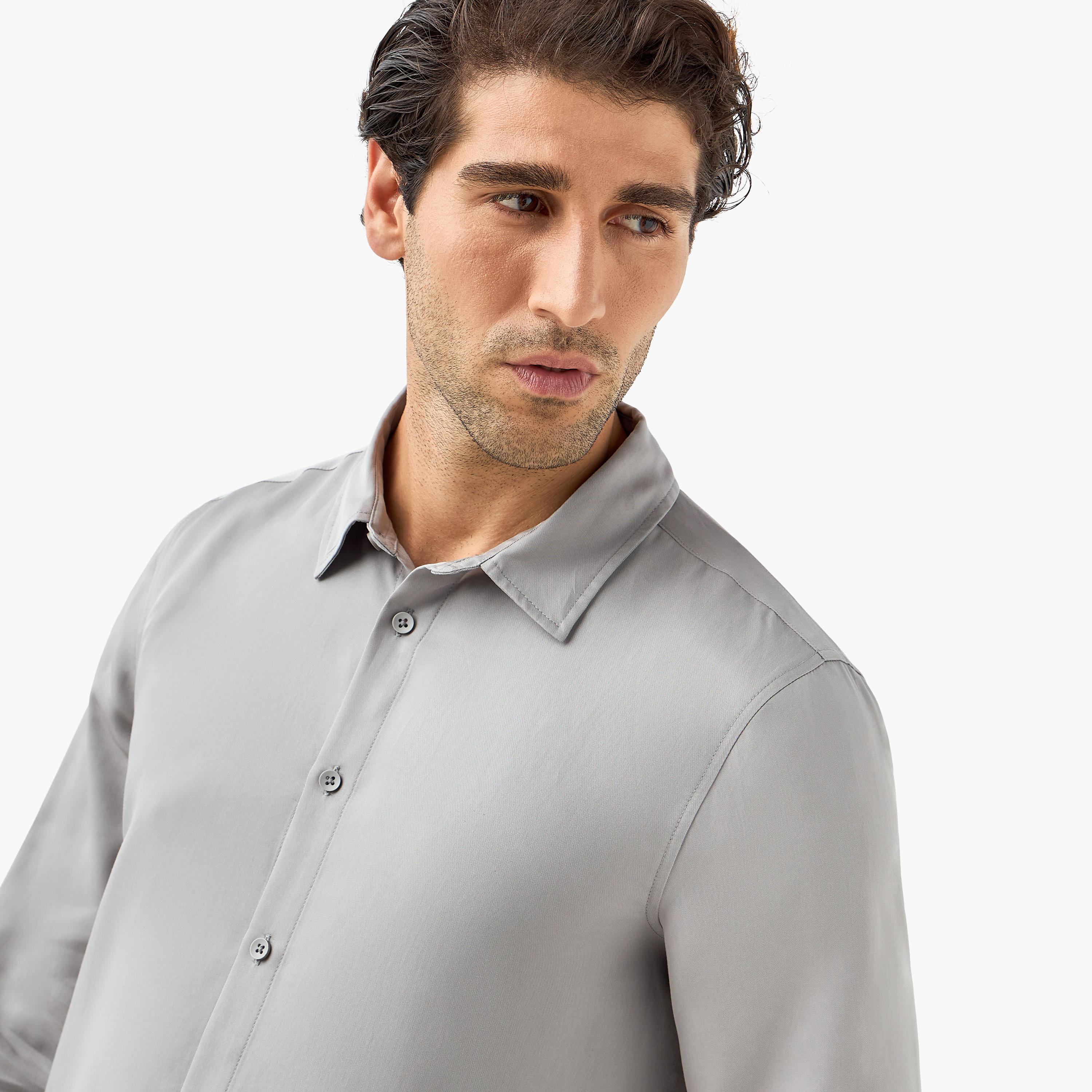 قميص بأكمام طويلة وقصة عادية-men-clothing-shirts-image-4