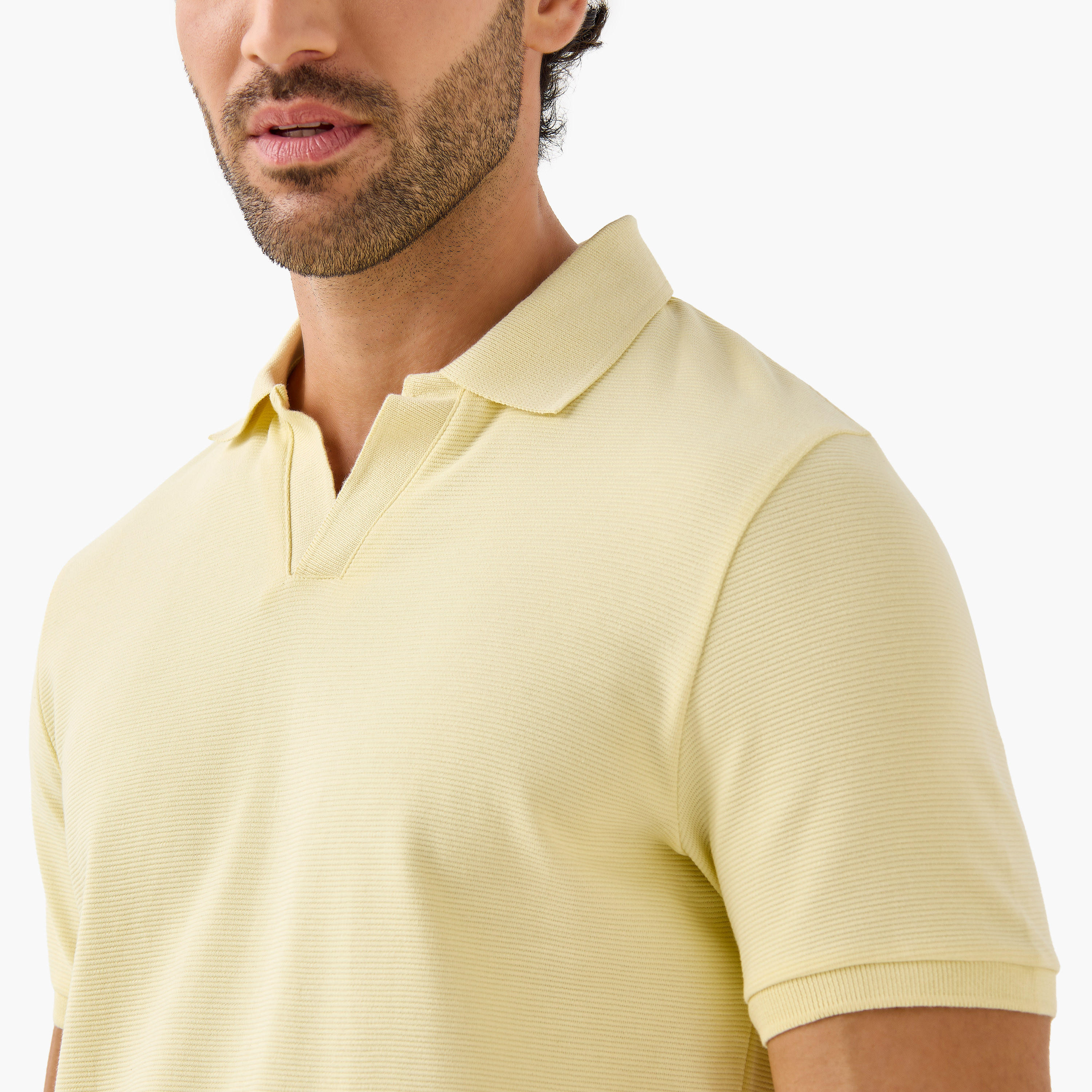 تيشيرت بولو بأكمام قصيرة وقصة عادية-men-clothing-tshirtsandpolos-polos-image-2