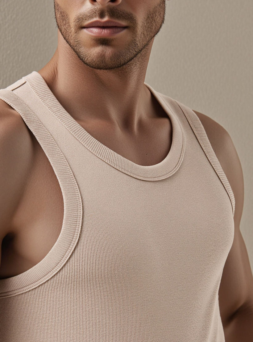 فيست دون أكمام مضلع مع ياقة مستديرة-men-clothing-tshirtsandpolos-vests-image-2