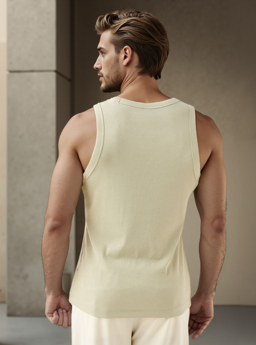 Ribbed Sleeveless Vest with Round Neck-men-clothing-tshirtsandpolos-vests-image-3
