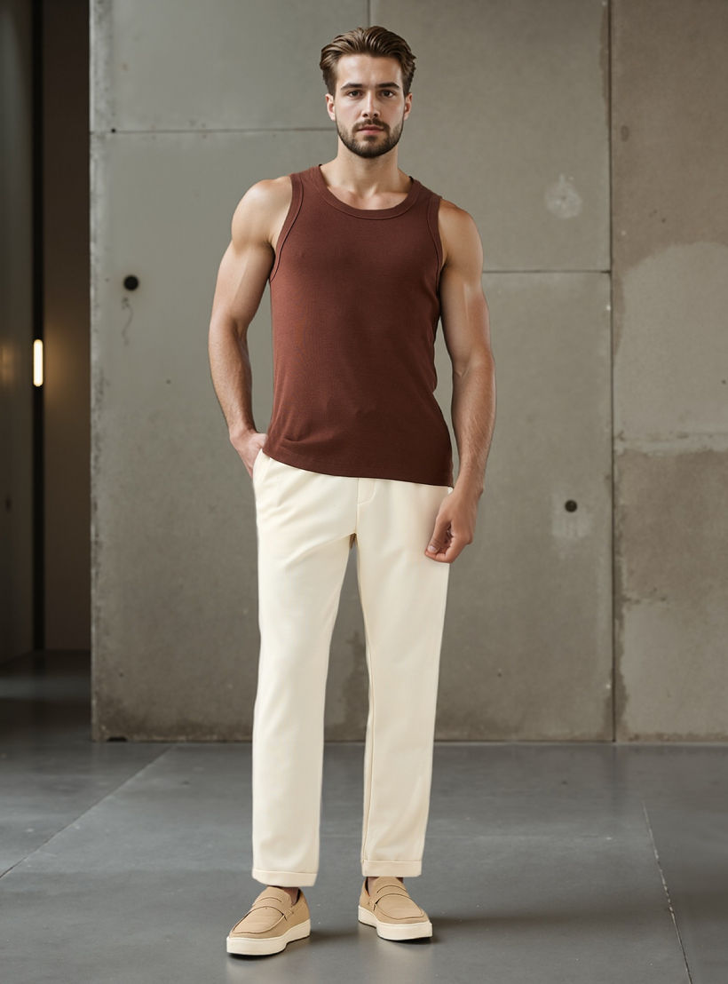 فيست دون أكمام مضلع مع ياقة مستديرة-men-clothing-tshirtsandpolos-vests-image-2