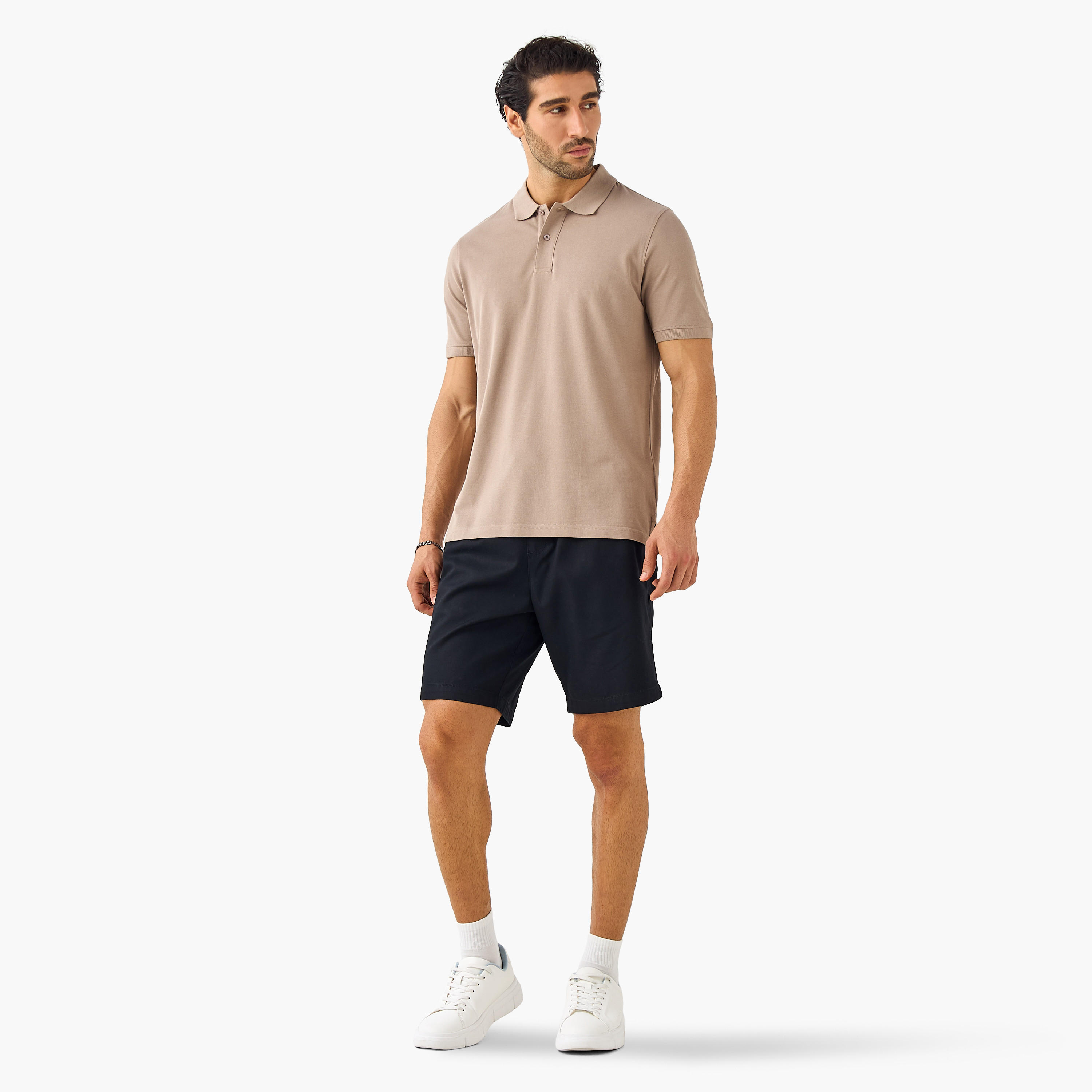 تيشيرت بولو بقصة عادية وأكمام قصيرة-men-clothing-tshirtsandpolos-polos-image-2