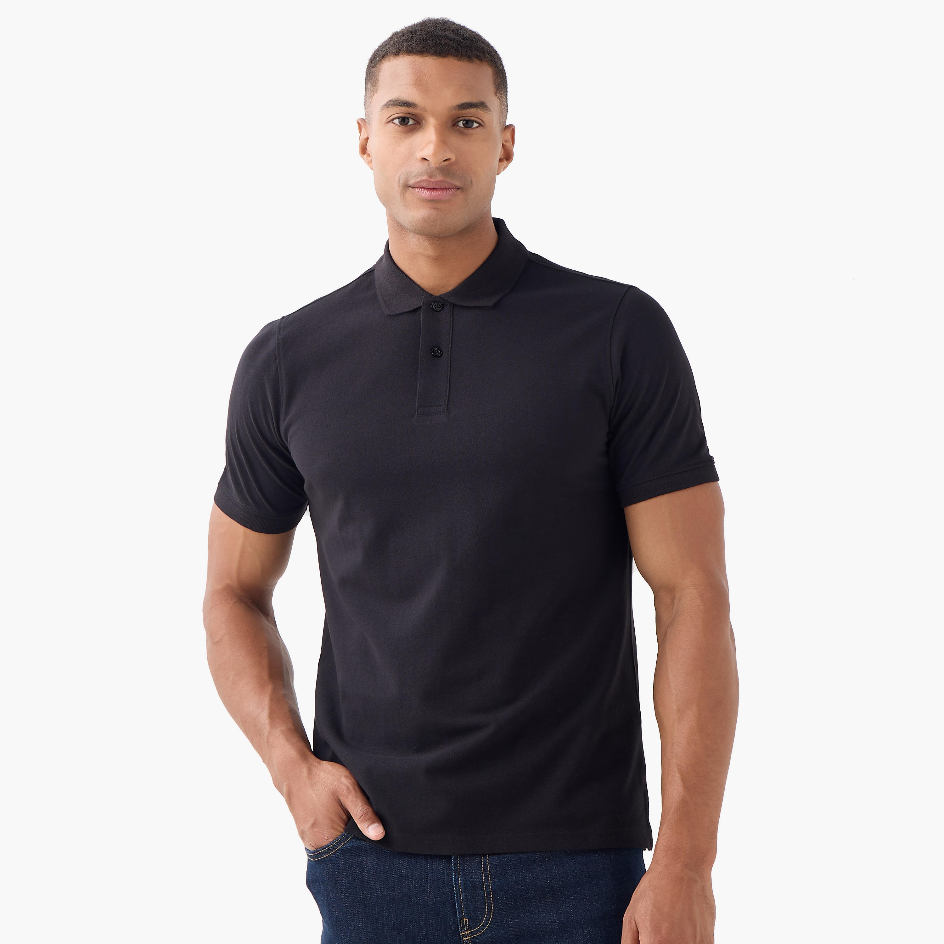 Regular Fit Polo T-shirt with Short Sleeves-men-clothing-tshirtsandpolos-polos-image-1