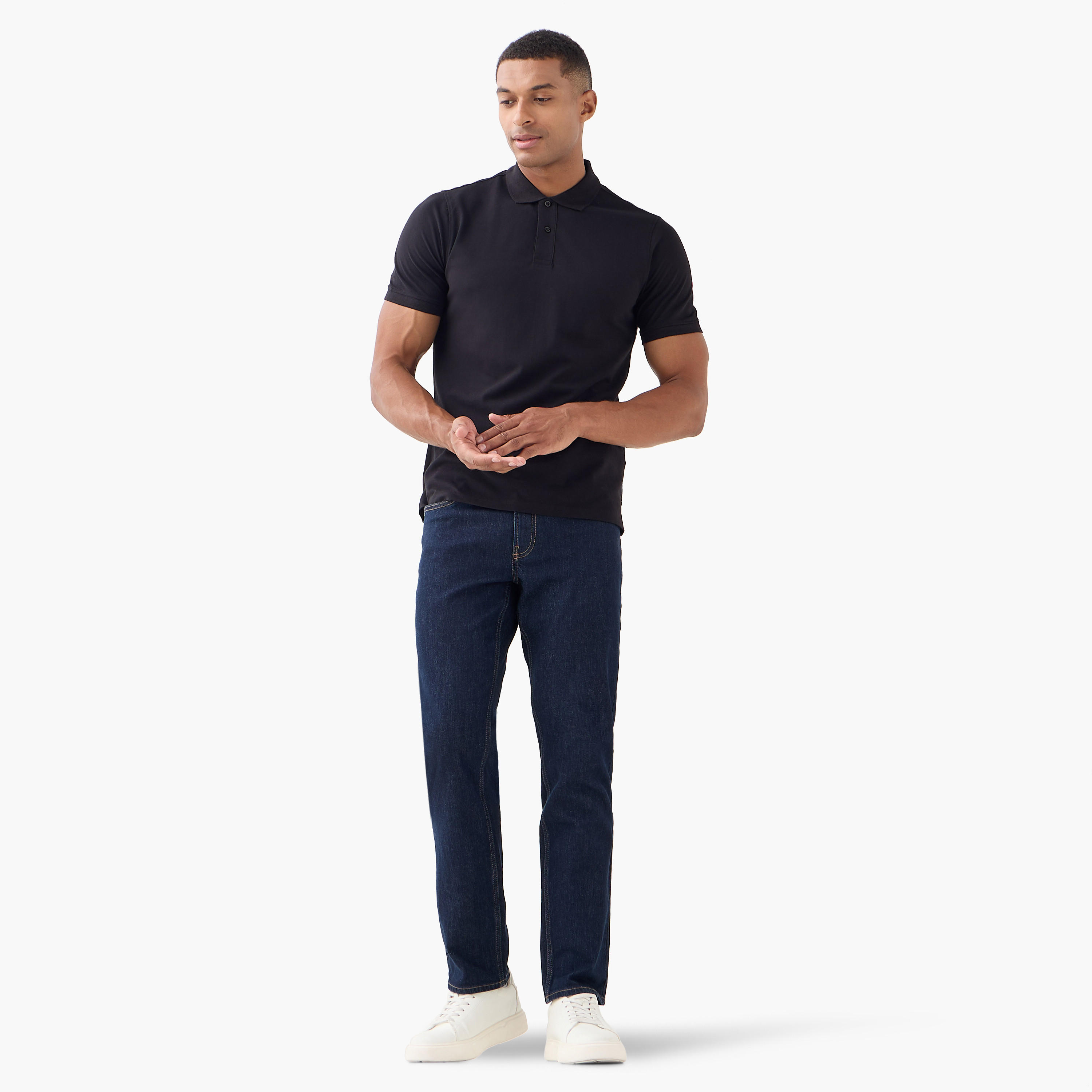 Regular Fit Polo T-shirt with Short Sleeves-men-clothing-tshirtsandpolos-polos-image-2