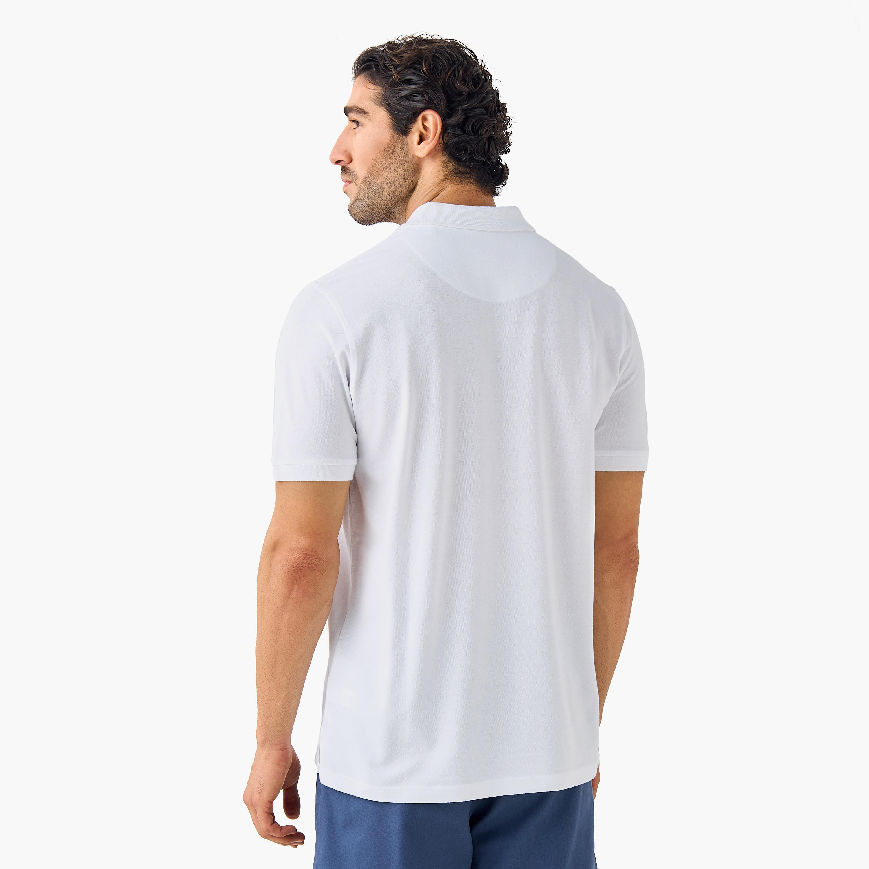 تيشيرت بولو بقصة عادية وأكمام قصيرة-men-clothing-tshirtsandpolos-polos-image-3