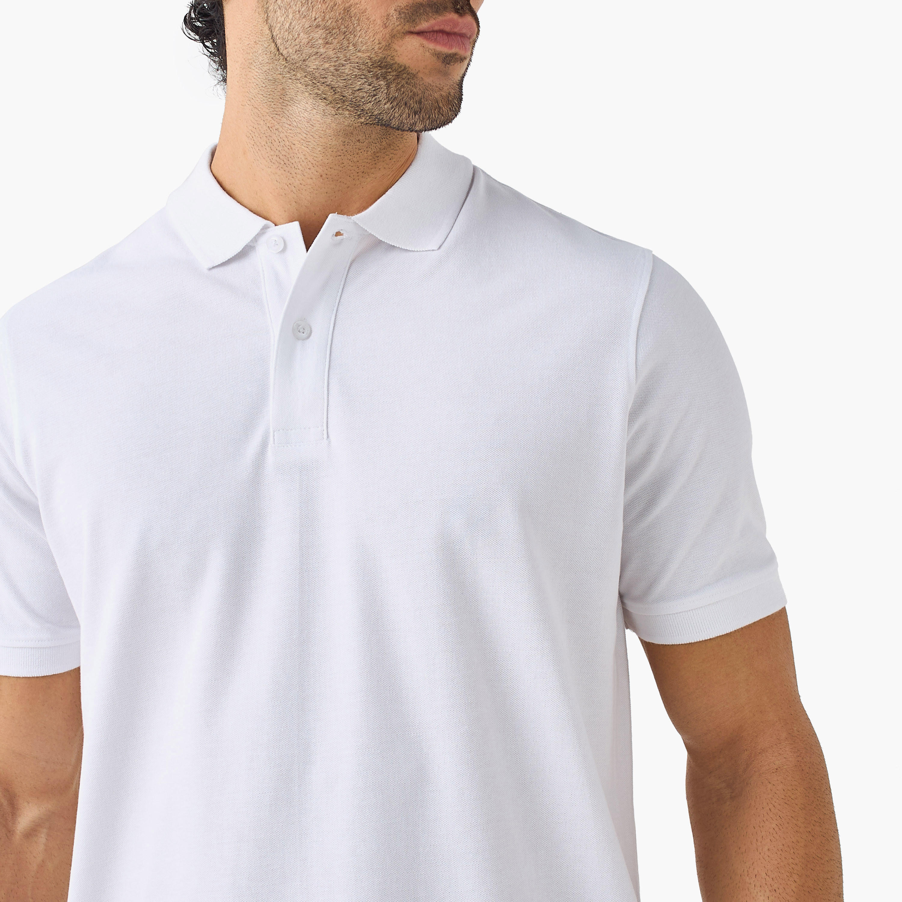 تيشيرت بولو بقصة عادية وأكمام قصيرة-men-clothing-tshirtsandpolos-polos-image-4
