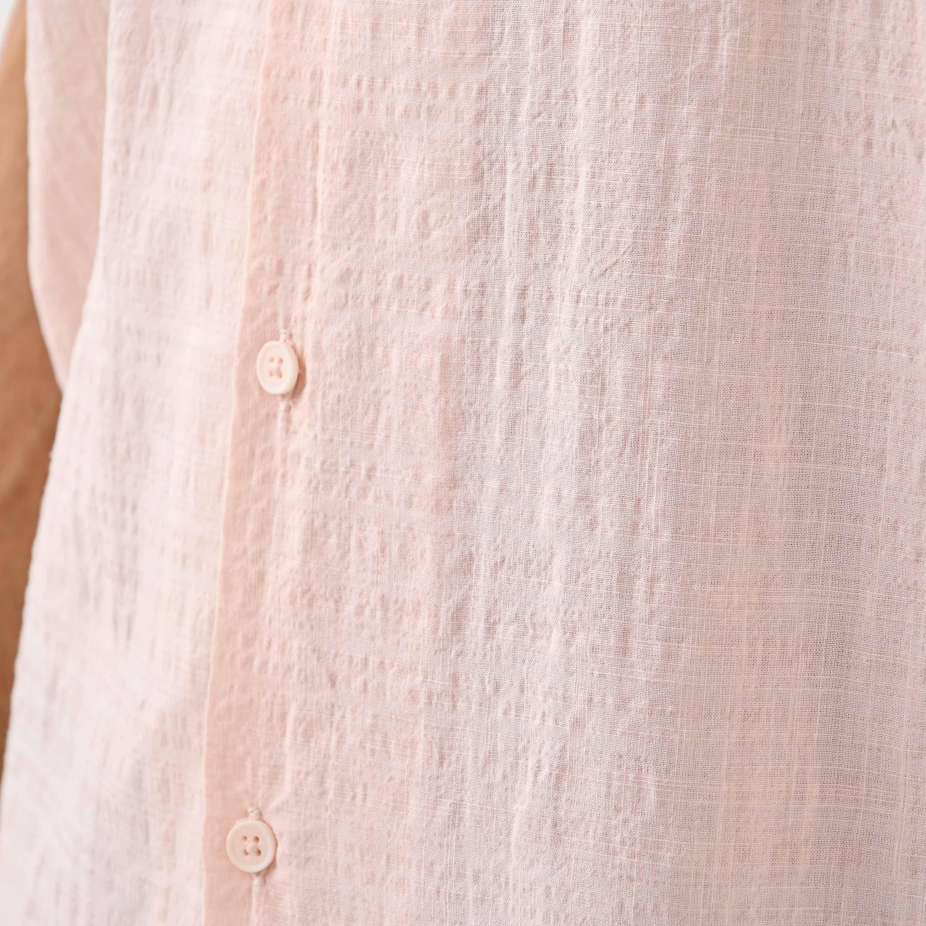 Seersucker Textured Resort Collar Shirt-men-clothing-shirts-image-5
