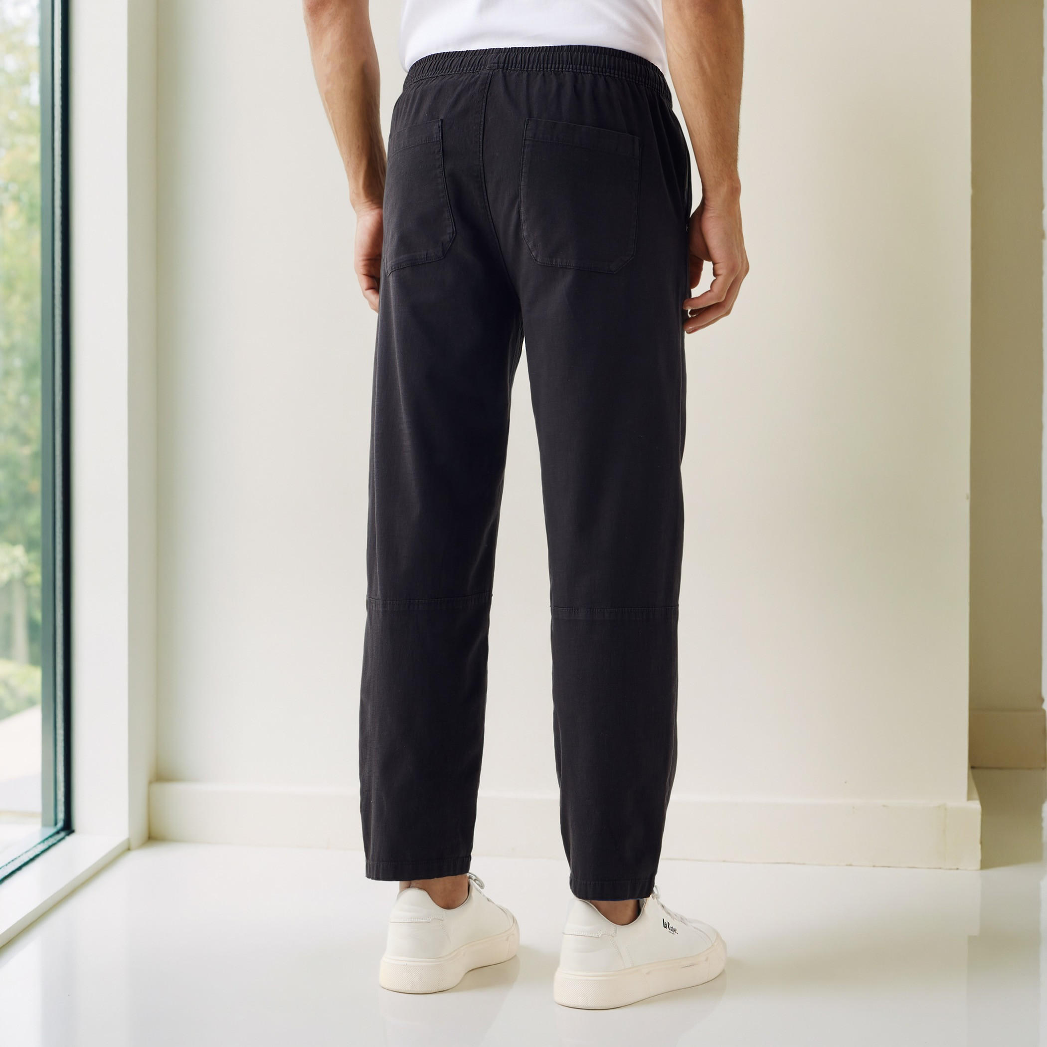 Relaxed Fit Trousers with Flexi Comfort Waistband and Pockets-men-clothing-bottoms-trousersandchinos-trousers-image-3