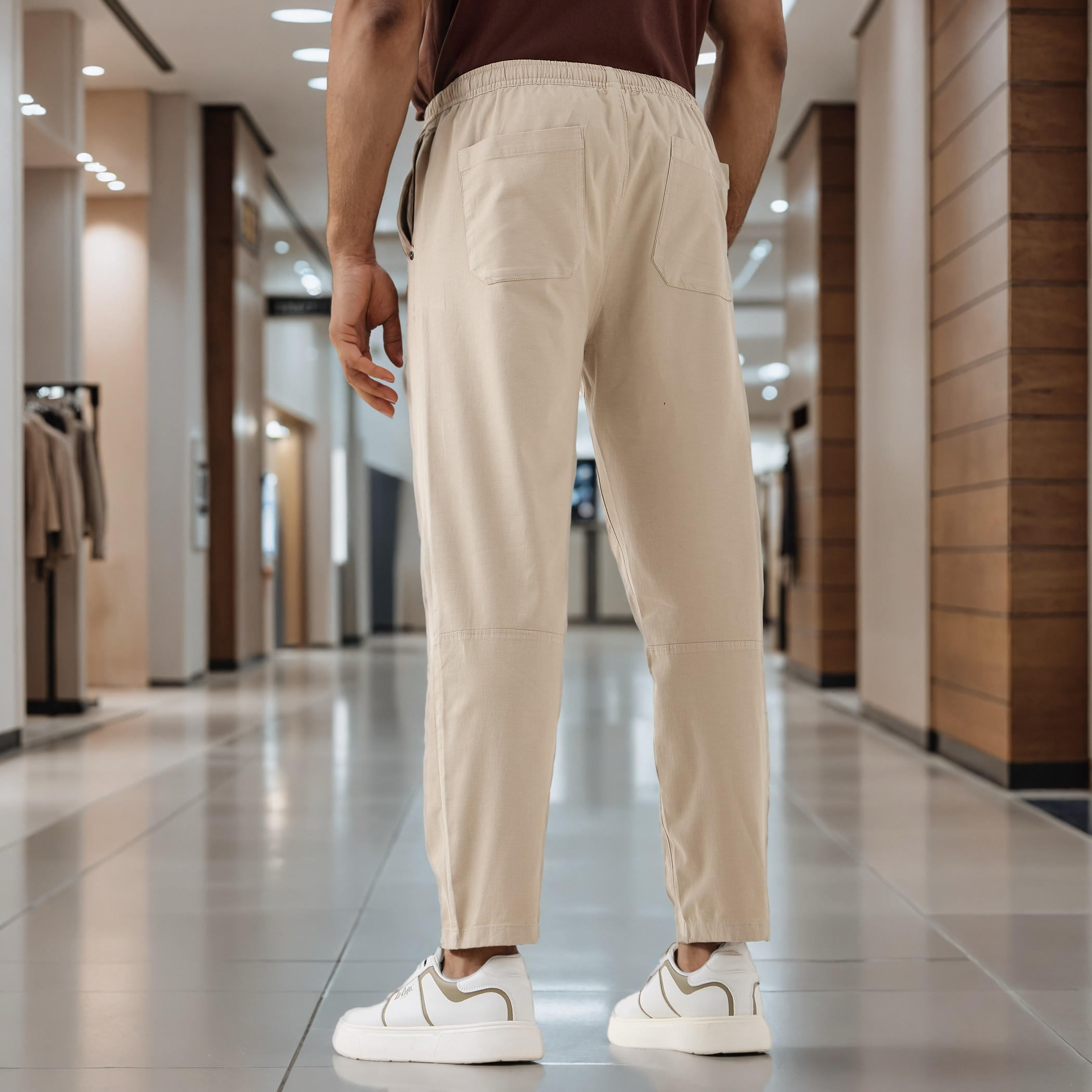 Relaxed Fit Trousers with Flexi Comfort Waistband and Pockets-men-clothing-bottoms-trousersandchinos-trousers-image-3