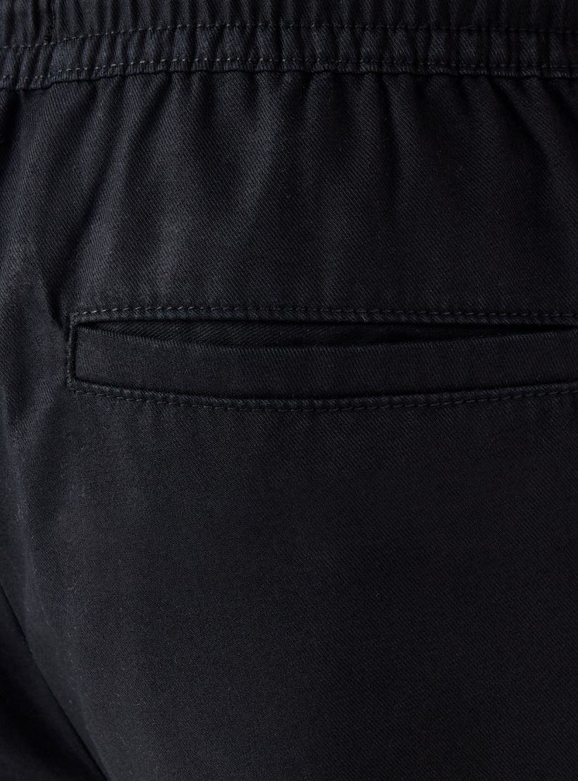 Regular Fit Shorts with Flexi Waist and Pockets-men-clothing-bottoms-shorts-image-5