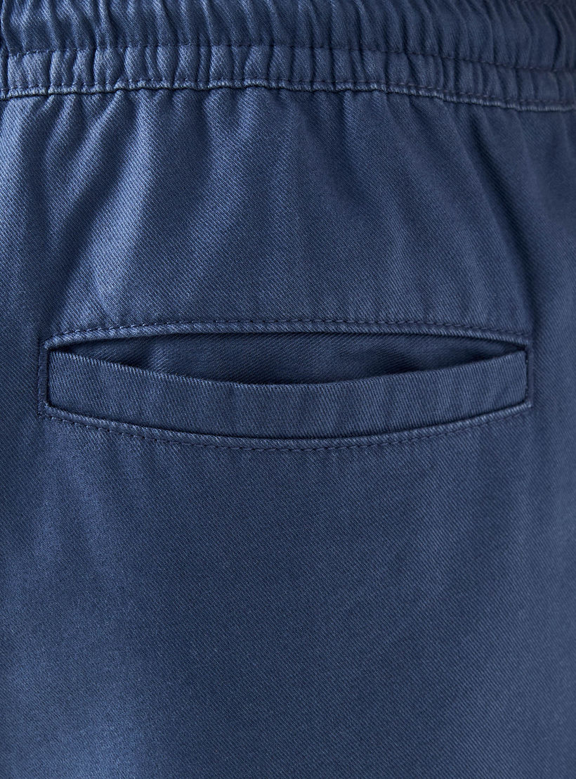 Regular Fit Shorts with Flexi Waist and Pockets-men-clothing-bottoms-shorts-image-5