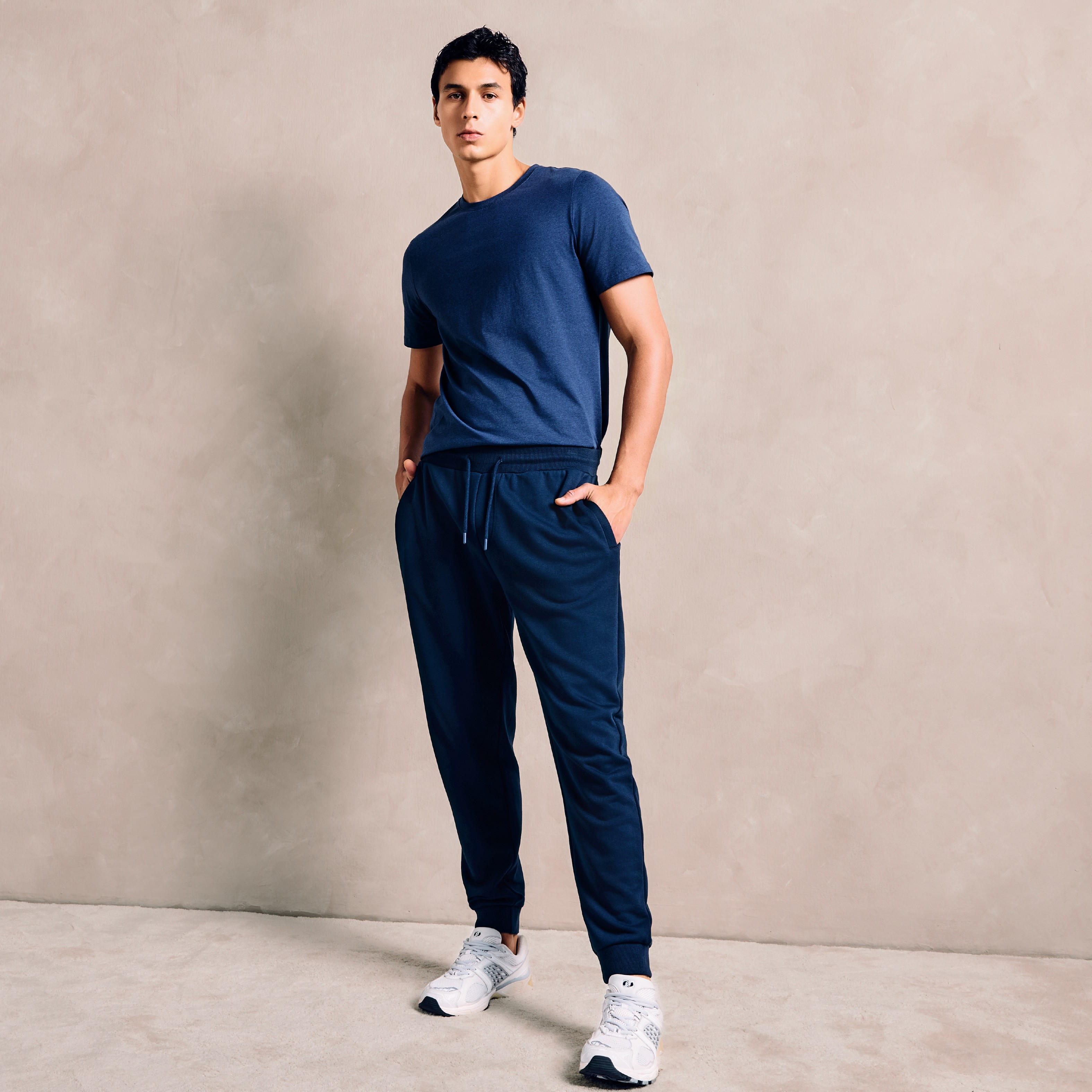 Men Regular Fit Joggers with FlexiComfort Waistband-men-clothing-bottoms-joggers-image-1