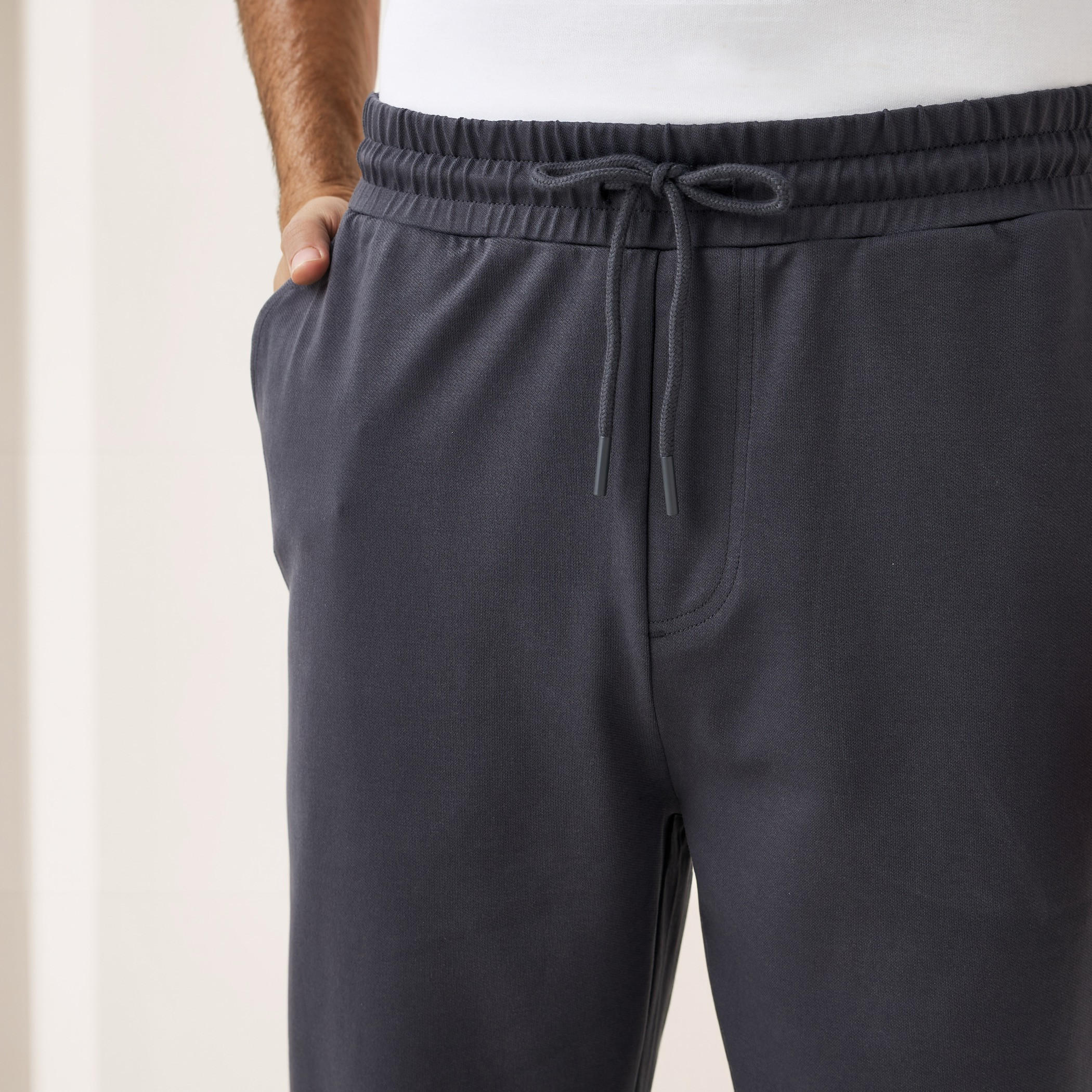Regular Fit Flexi Waist Pants with Pocket -men-clothing-bottoms-trousersandchinos-trousers-image-4