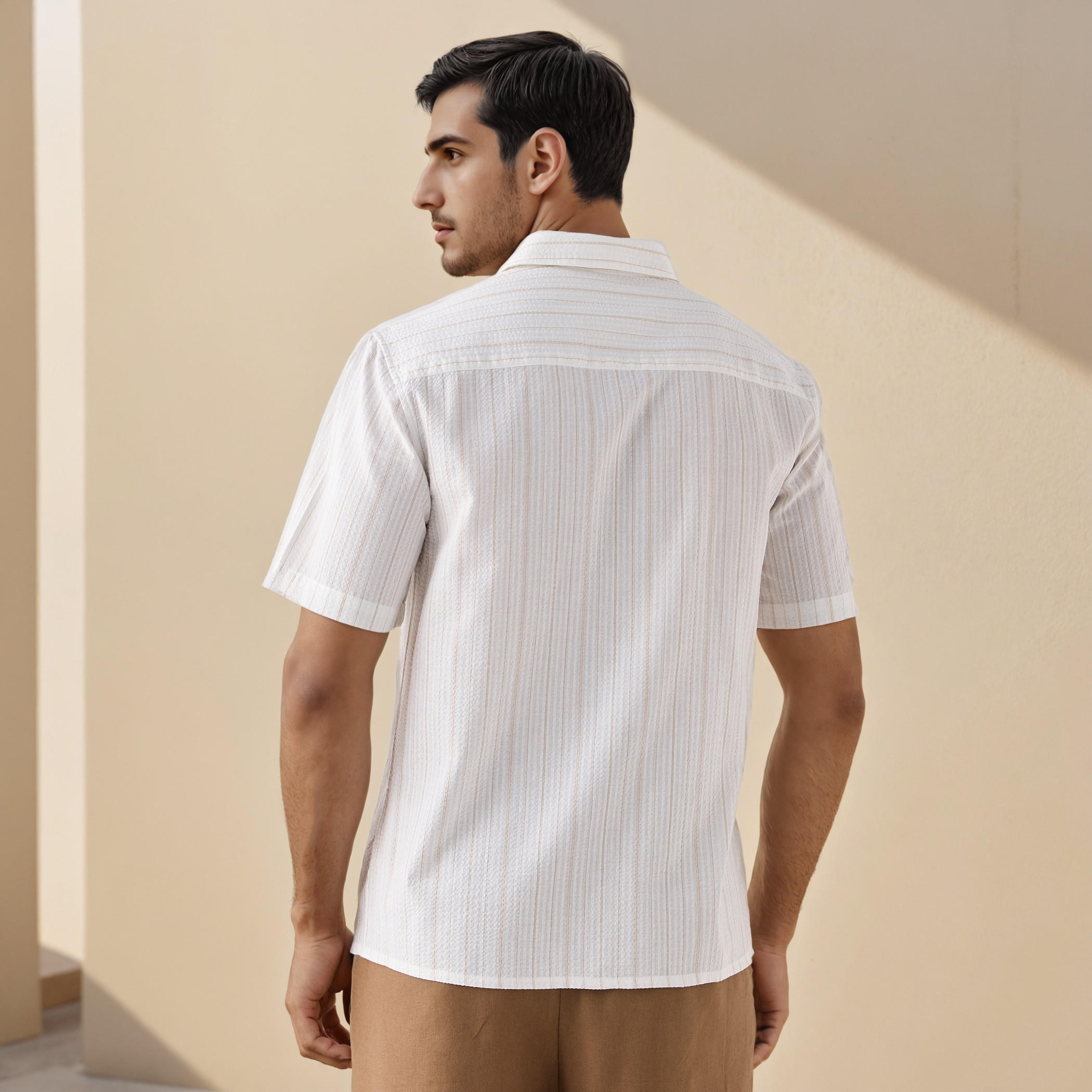 Regular Fit Pinstriped Seersucker Shirt-men-clothing-shirts-image-3