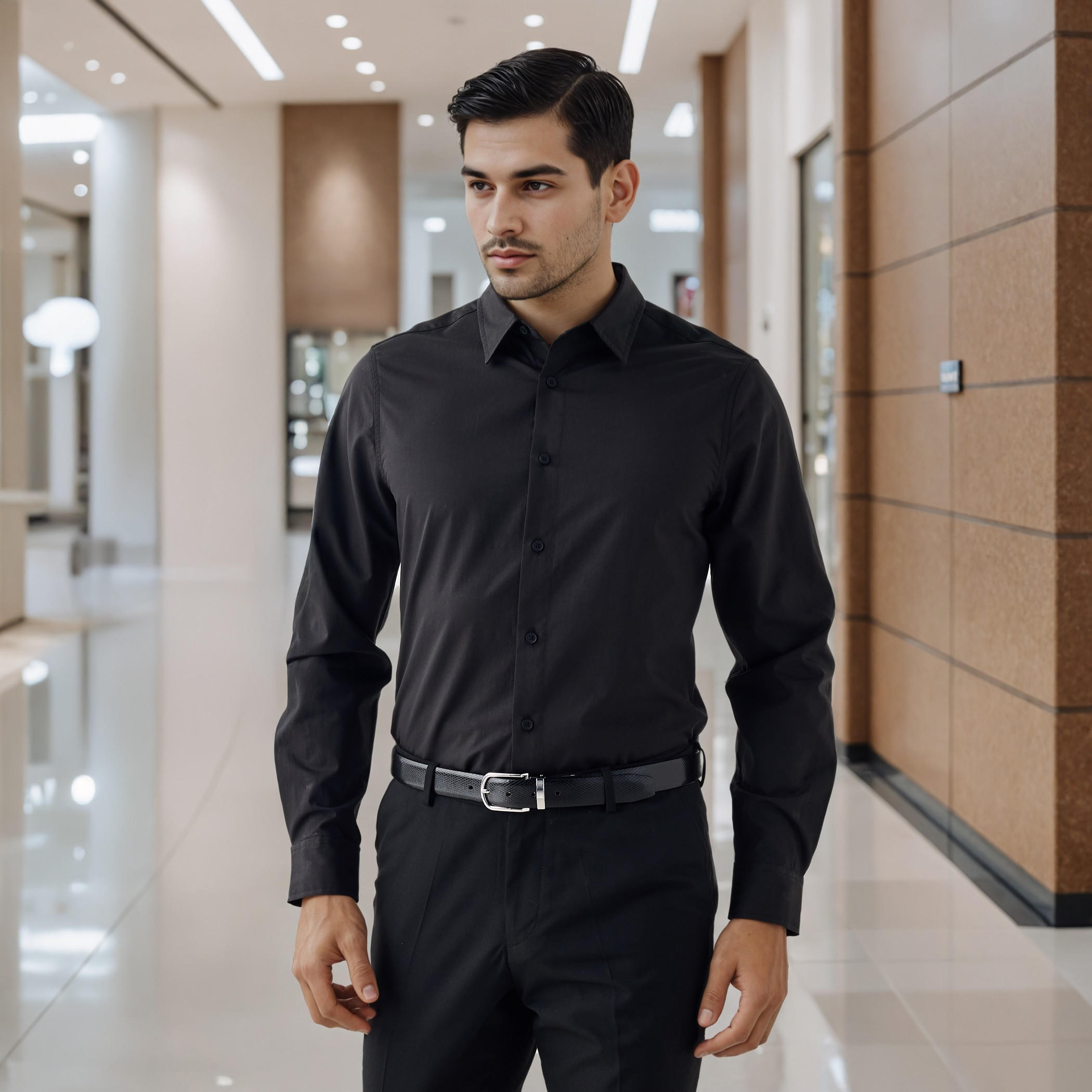 قميص بوبلين بقصة مريحة-men-clothing-shirts-image-5